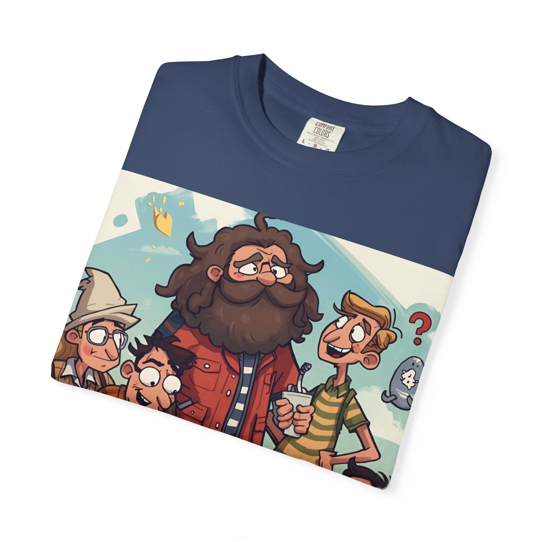 Charming Cartoon Graphic Tee, Fun Unisex T-shirt for Casual Wear, Unique Gift Ideas for Holidays, Family Gatherings, Cartoon Lovers, [...]