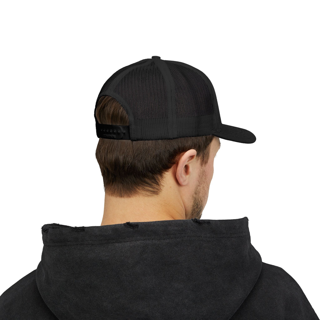 Boss Built Co. Trucker Hat — Vintage Distressed Snapback Cap for Builders & Makers