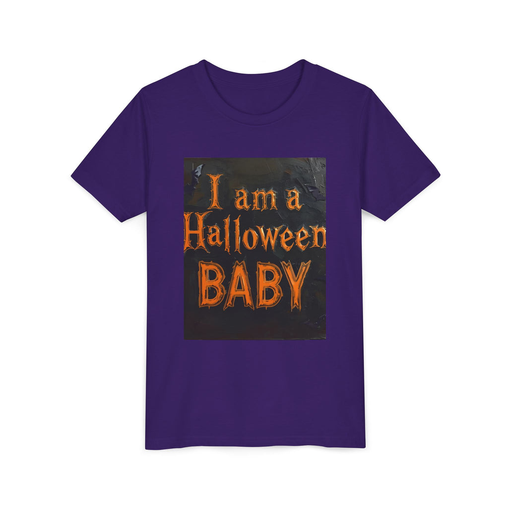 I Am A Halloween Baby Youth Short Sleeve Tee