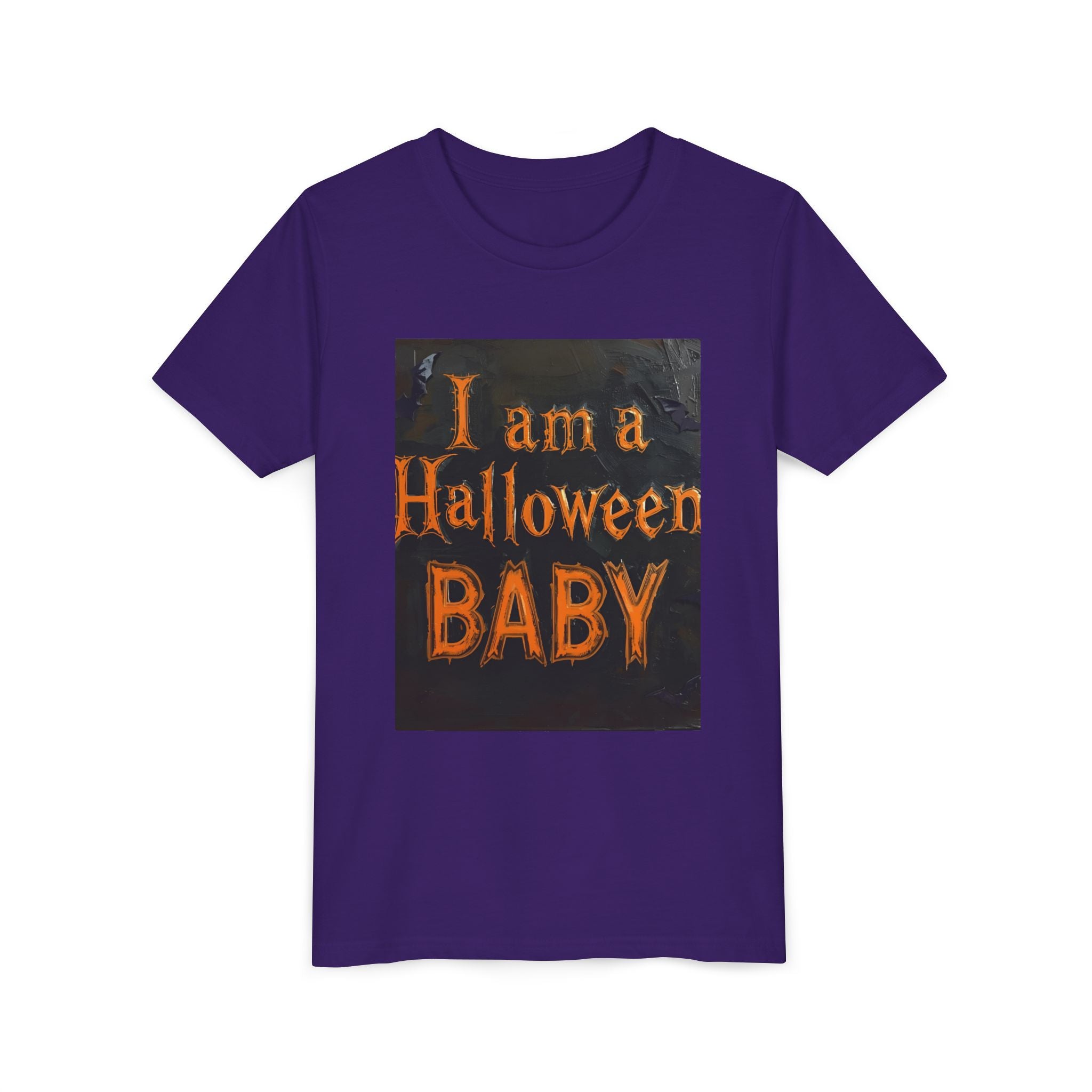 I Am A Halloween Baby Youth Short Sleeve Tee