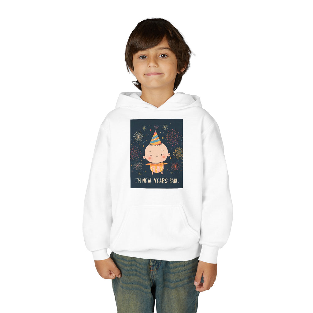 I Am A New Years Baby Youth Heavy Blend Hooded Sweatshirt