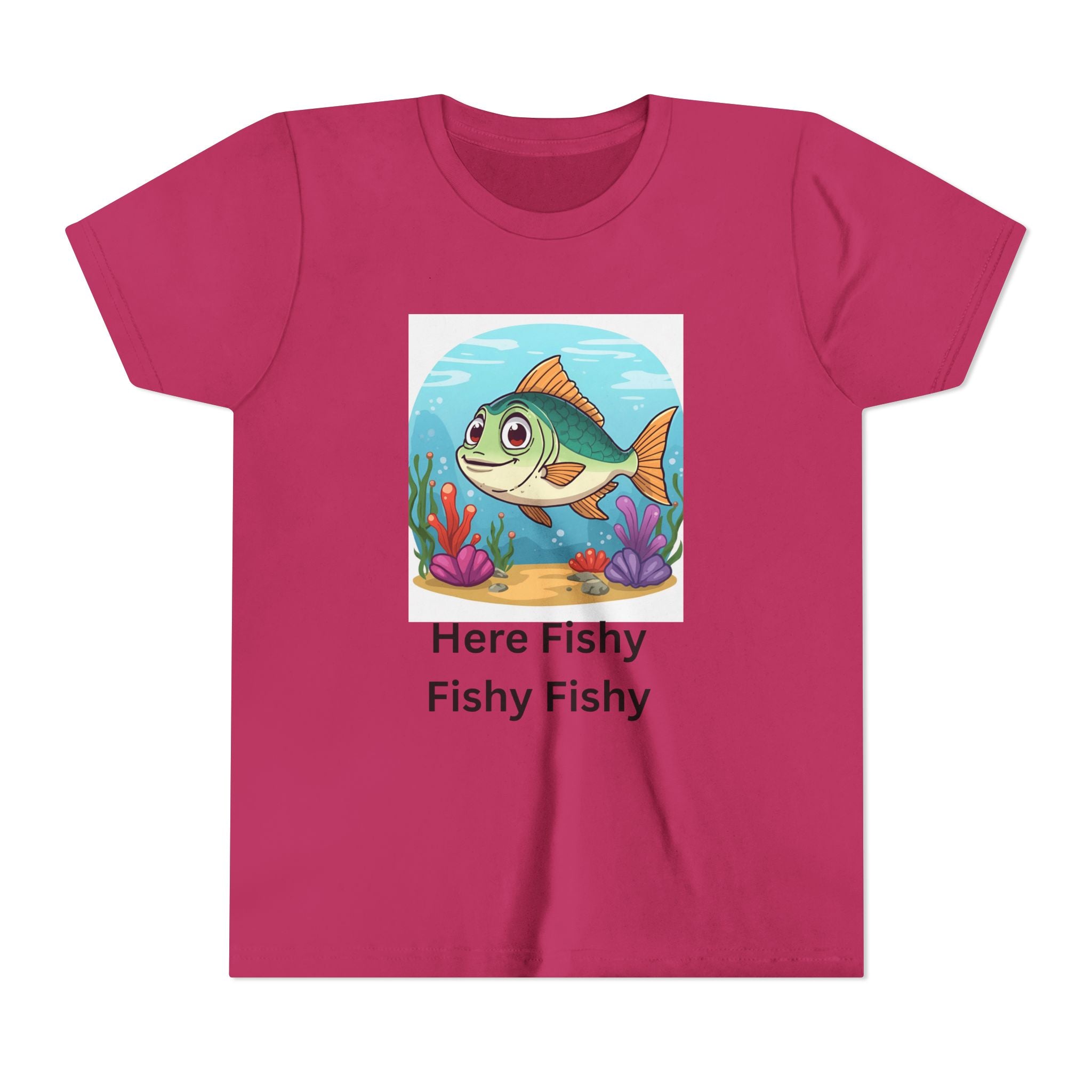 Here Fishy Fishy Fishy Youth Short Sleeve Tee