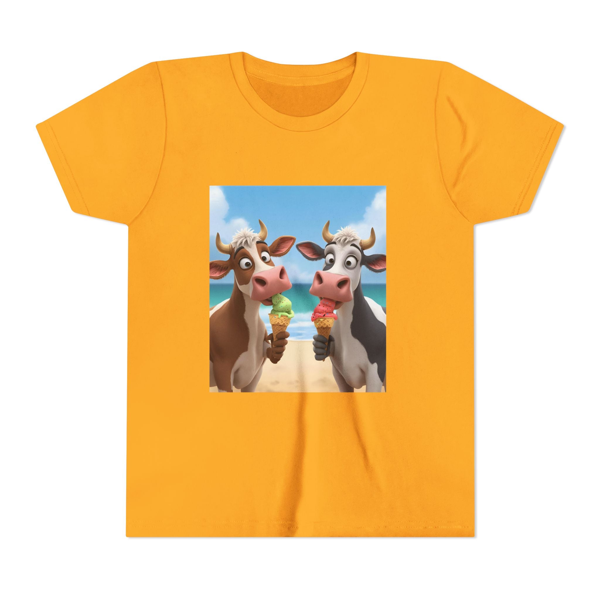 Beachy Cow Youth Short Sleeve Tee