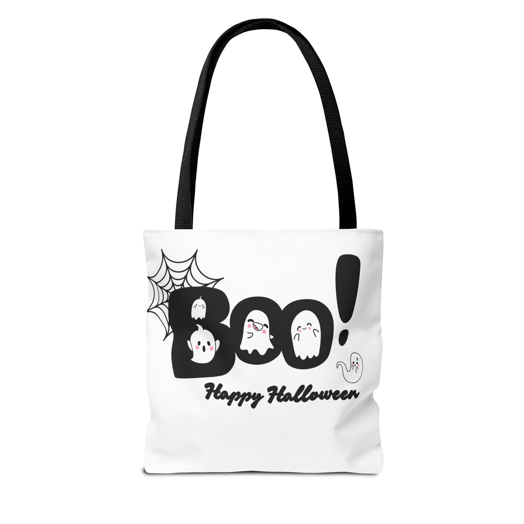 Halloween Boo Tote Bag with Boo! Design, Spooky Ghosts, Trick or Treat, Fall Decor, Seasonal Gift