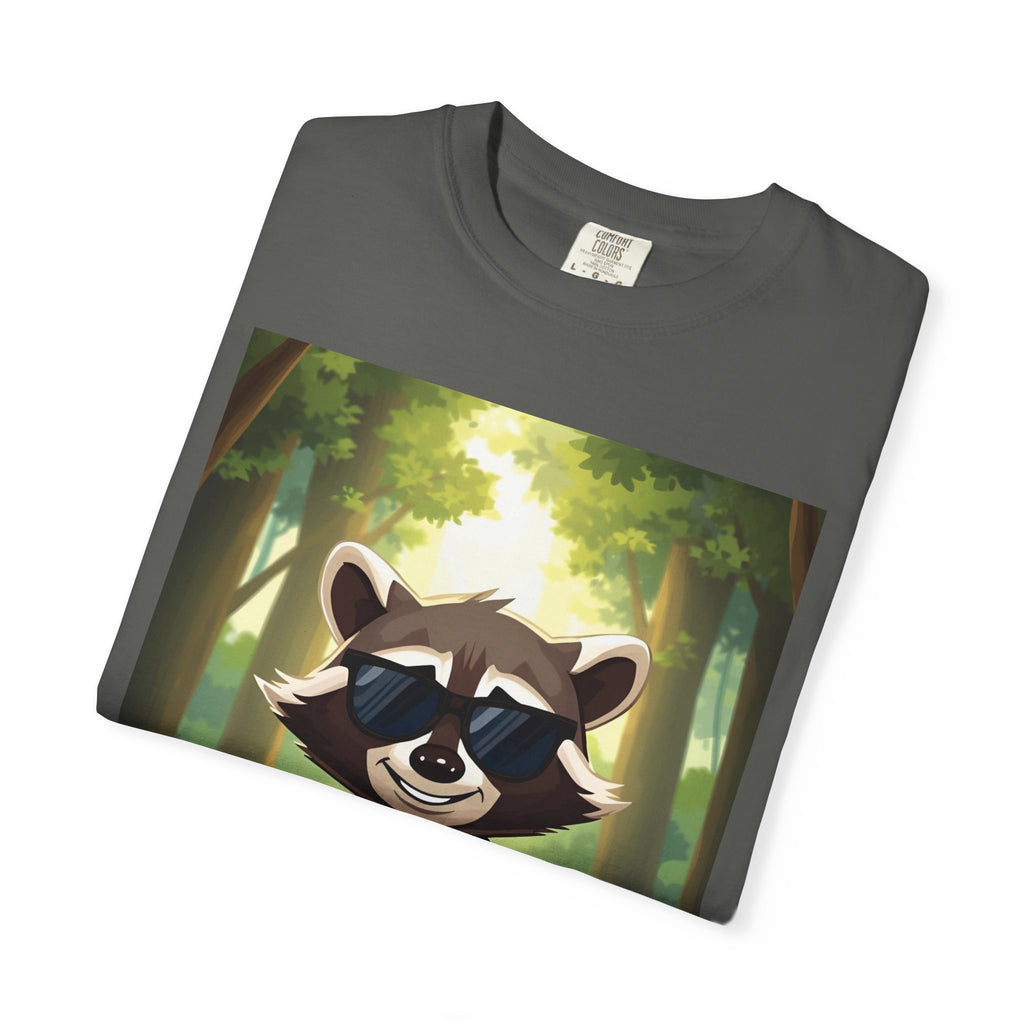Whimsical Raccoon T-Shirt, Fun Nature Tee, Unisex Forest Shirt, Gift for Animal Lovers, Cute Wildlife Apparel