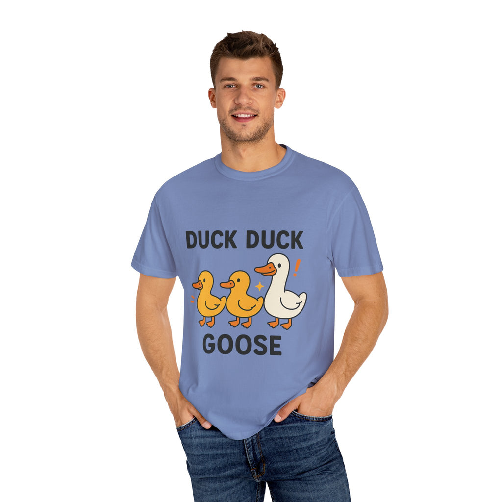 Duck Duck Goose Unisex T-Shirt, Funny Animal Shirt, Cute Gift for Kids, Family Game Night Tee, Everyday Casual Wear, Playful Graphic Top
