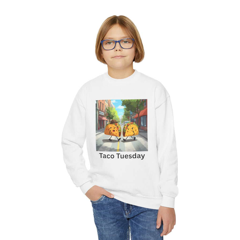 Taco Tuesday Youth Crewneck Sweatshirt