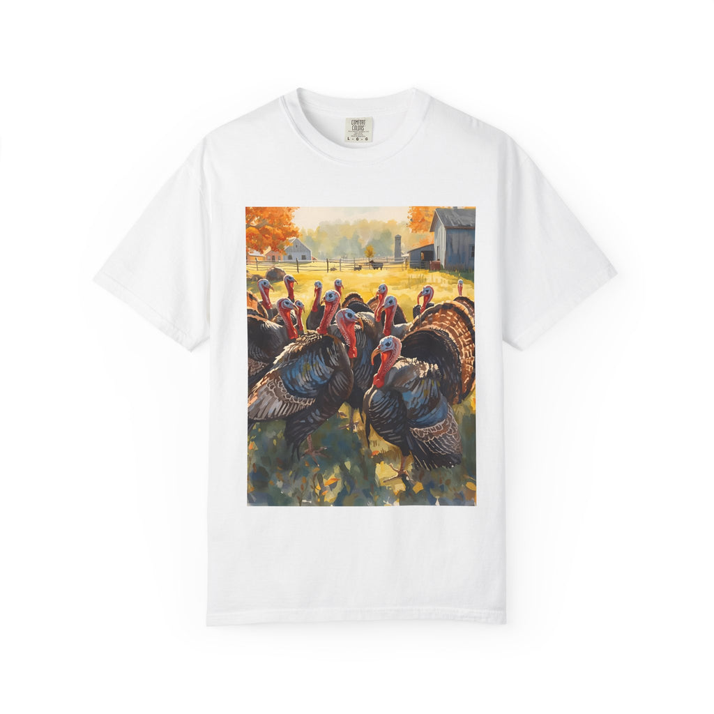 Thanksgiving Turkey T-Shirt, Unisex Holiday Shirt, Fall Apparel, Cozy Gift, Autumn Fashion