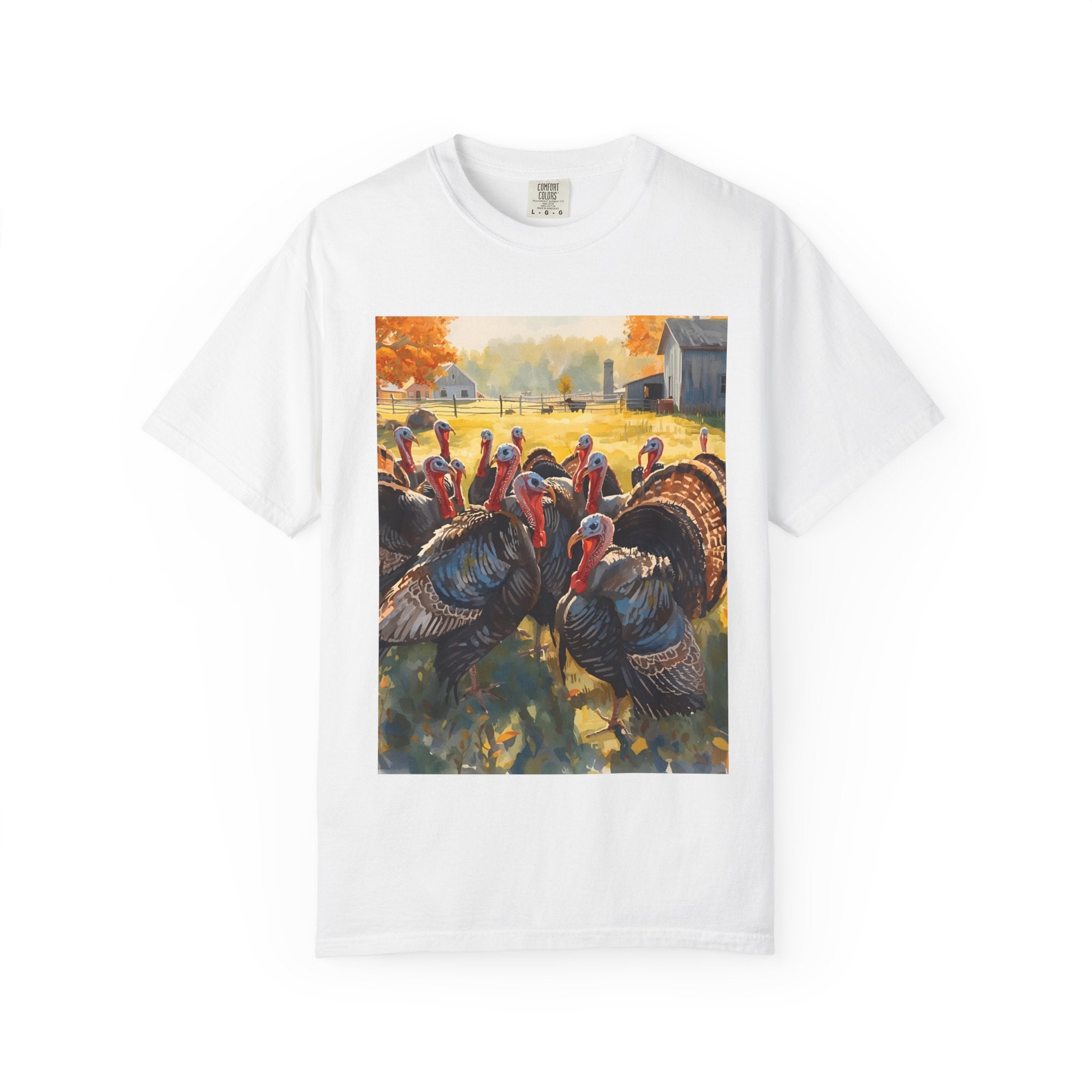 Thanksgiving Turkey T-Shirt, Unisex Holiday Shirt, Fall Apparel, Cozy Gift, Autumn Fashion