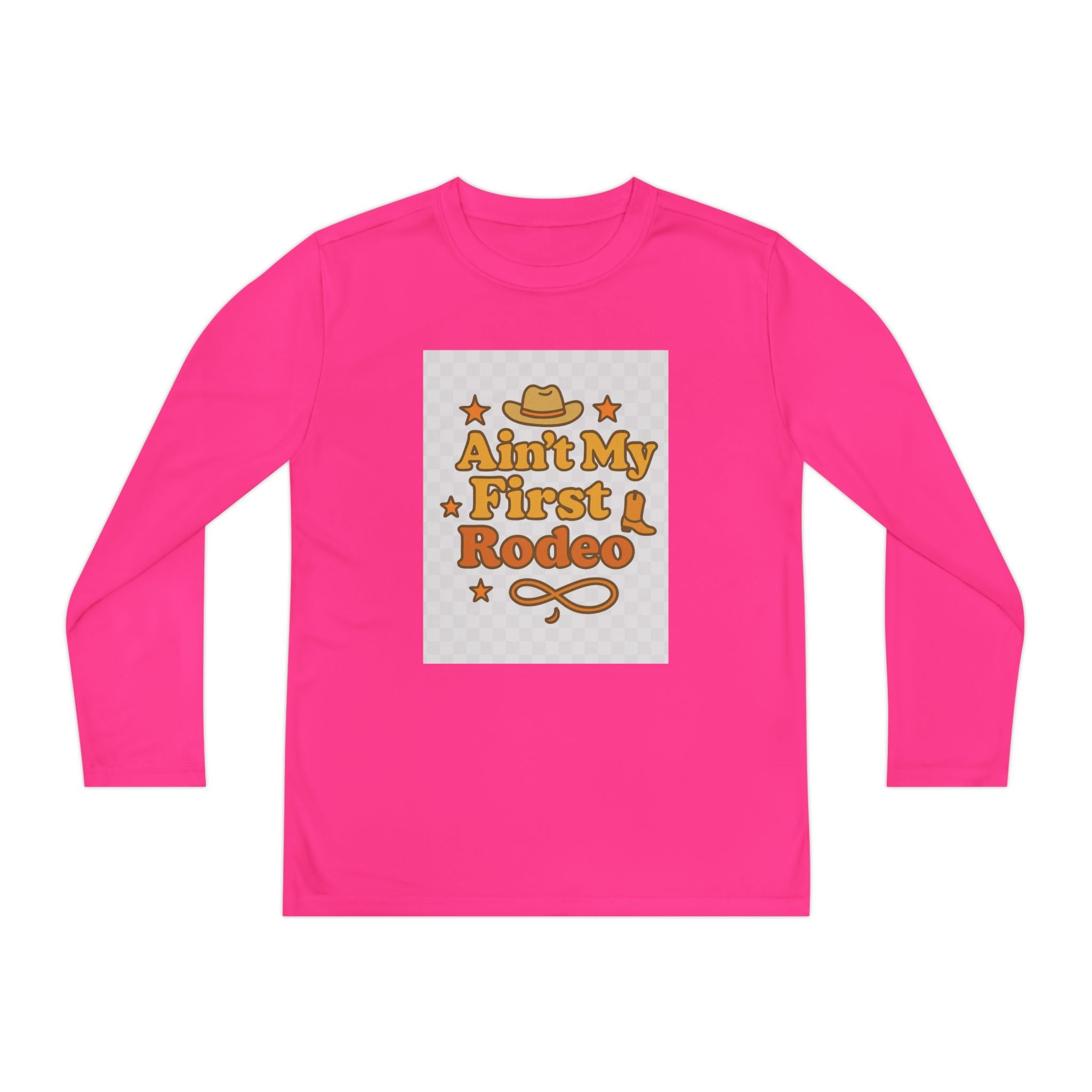 Ain't My First Rodeo Youth Long Sleeve Competitor Tee