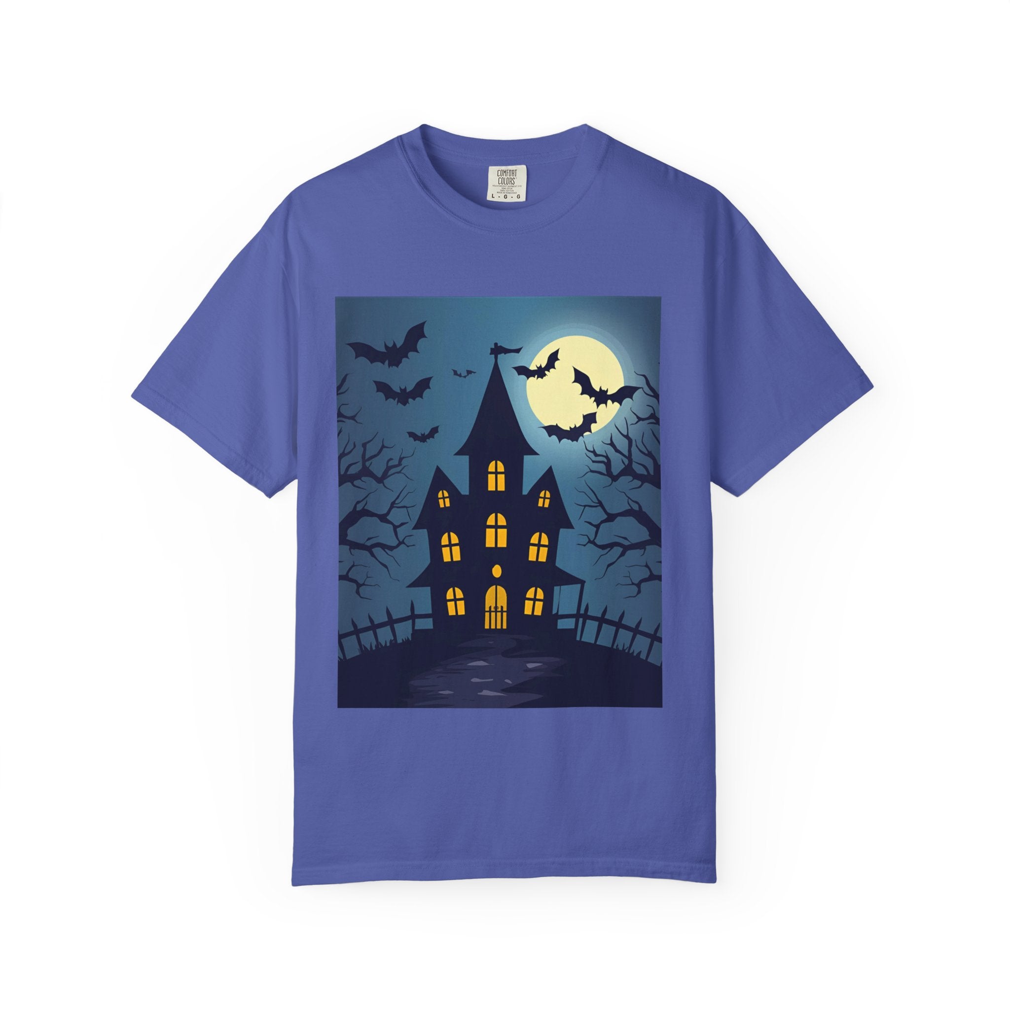 Haunted House Graphic T-Shirt | Halloween Tee, Unisex Shirt, Spooky Top, Fall Apparel, Gift for Halloween Lovers