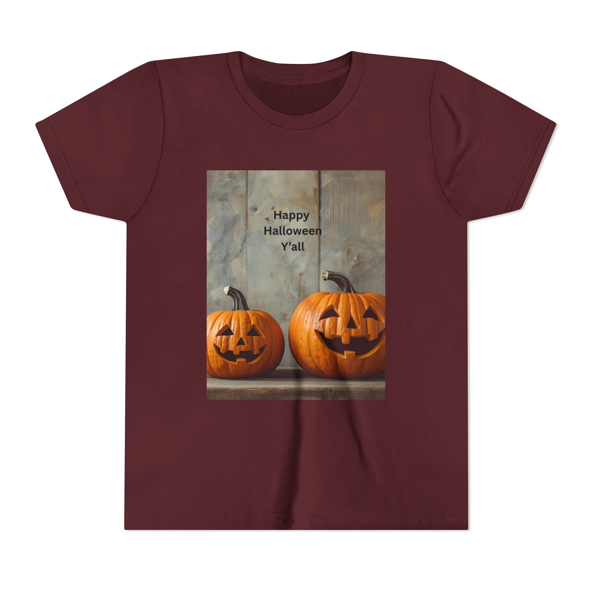 Halloween Pumpkin Youth Tee, Spooky Kids Shirt, Pumpkin Graphic Tee, Fall Celebration Gift, Trick or Treat Outfit