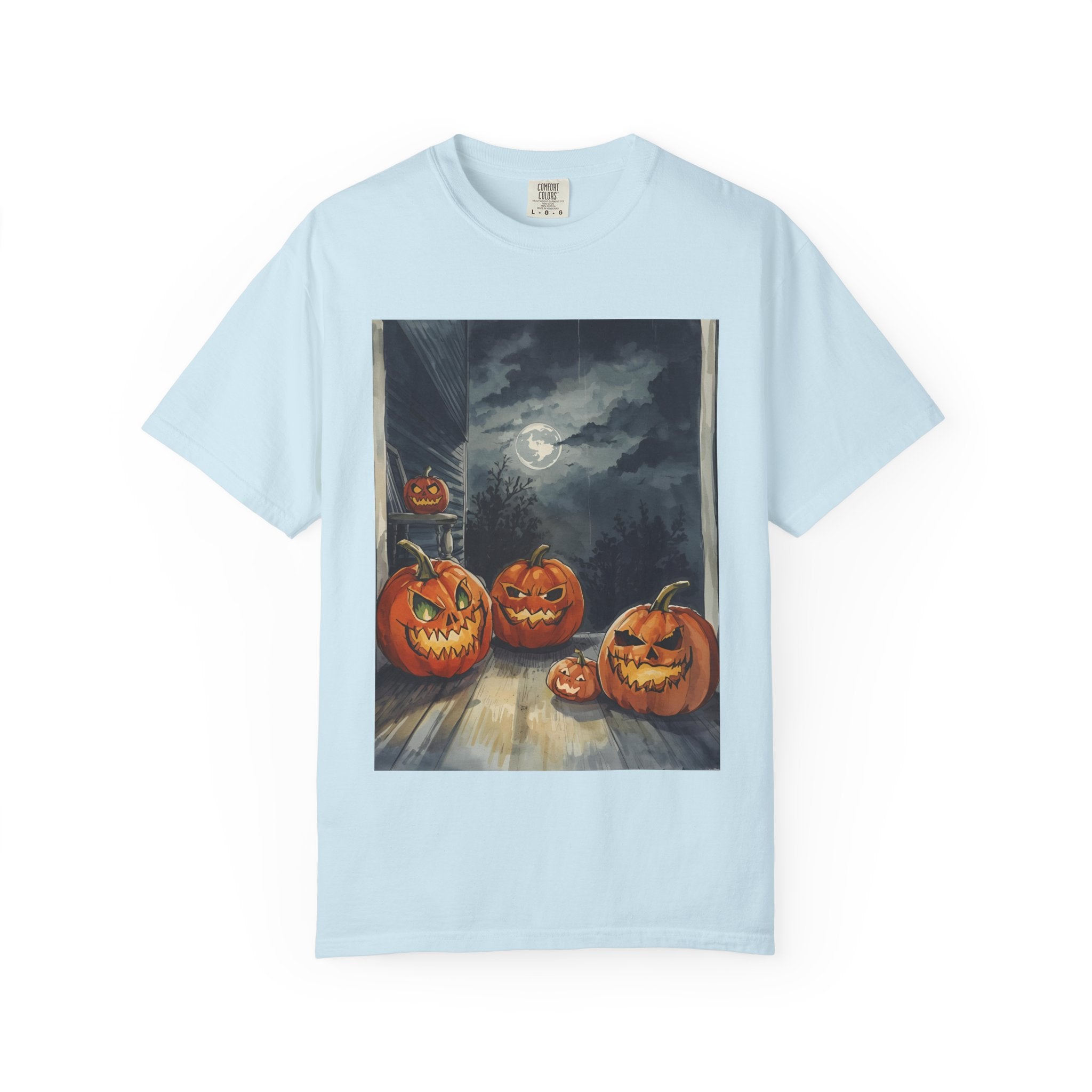 Halloween Pumpkin Spooky Unisex Garment-Dyed T-shirt