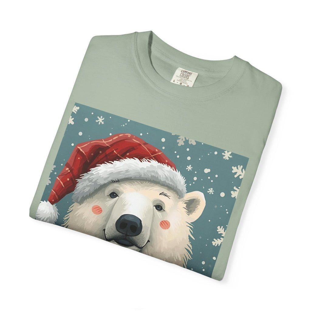 Cozy Holiday Polar Bear T-Shirt, Christmas Tee, Unisex Shirt, Festive Apparel, Gift for Animal Lovers, Winter Wear
