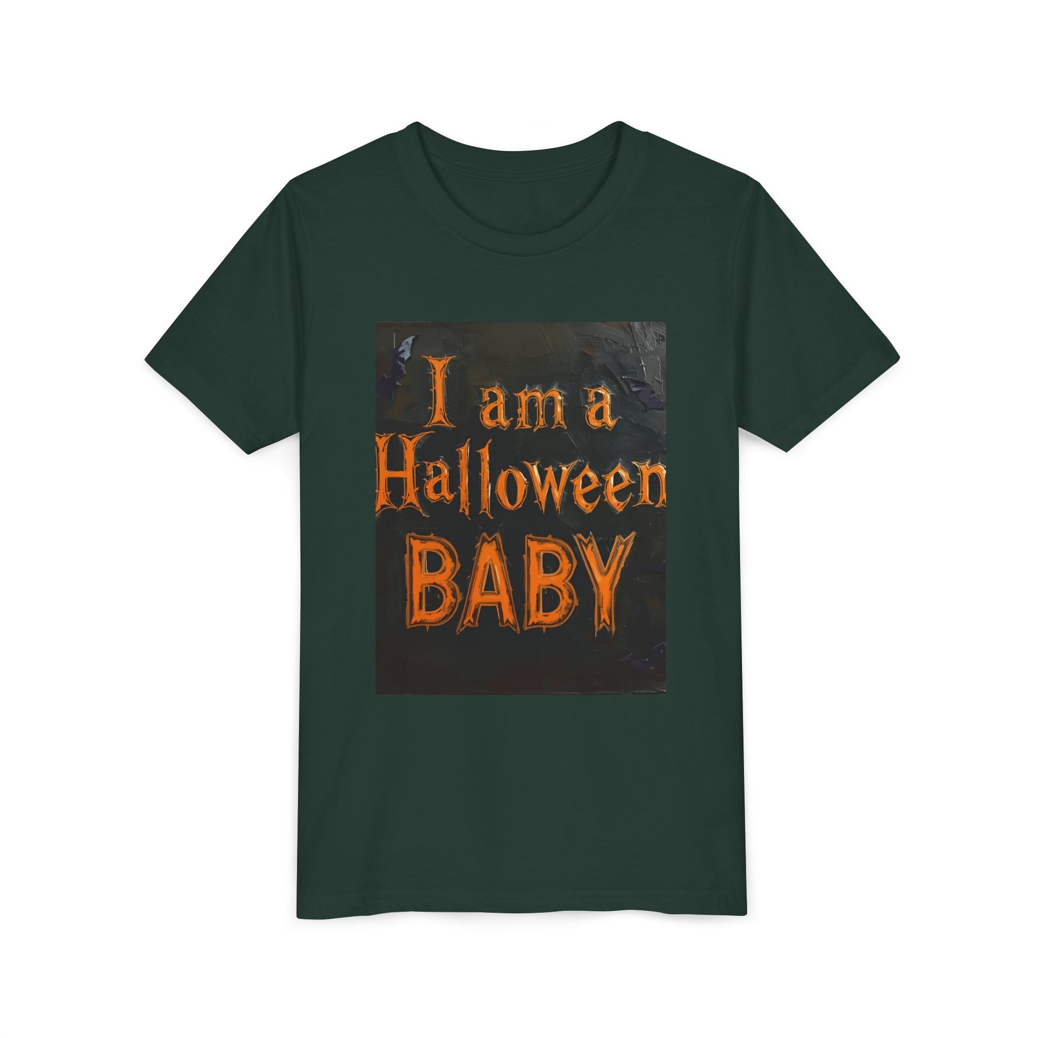 I Am A Halloween Baby Youth Short Sleeve Tee