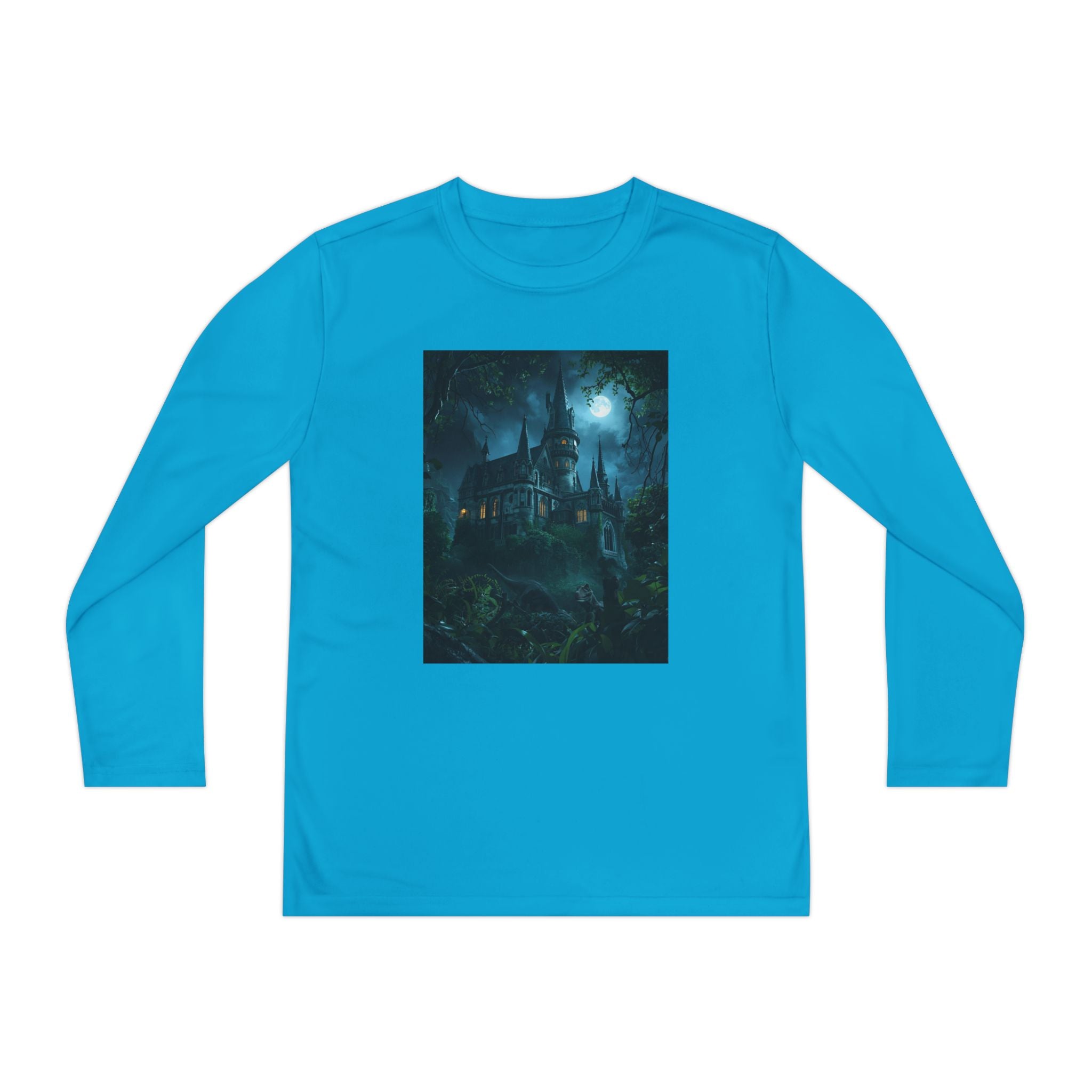 Mystical Night Scene Youth Long Sleeve Competitor Tee