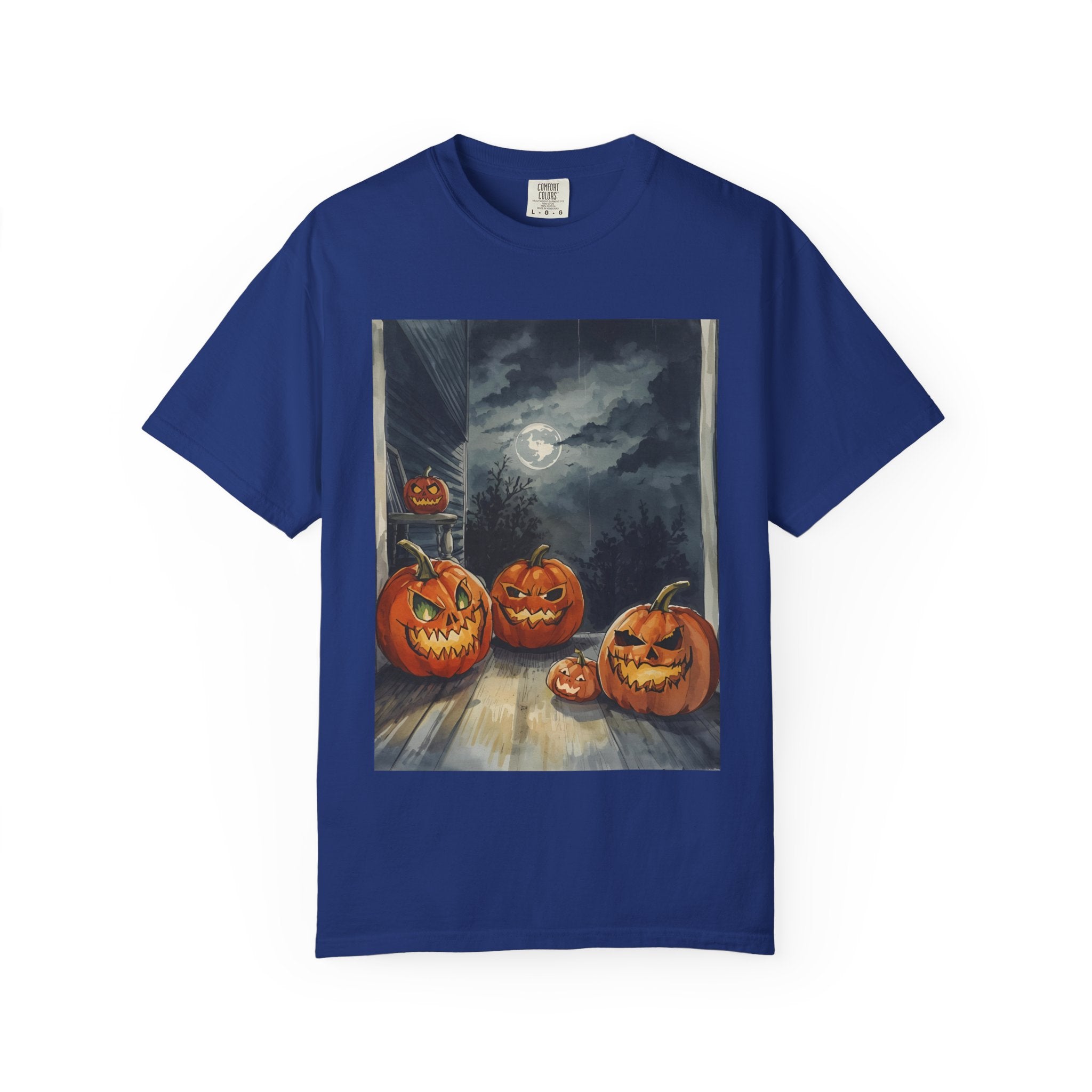 Halloween Pumpkin Spooky Unisex Garment-Dyed T-shirt
