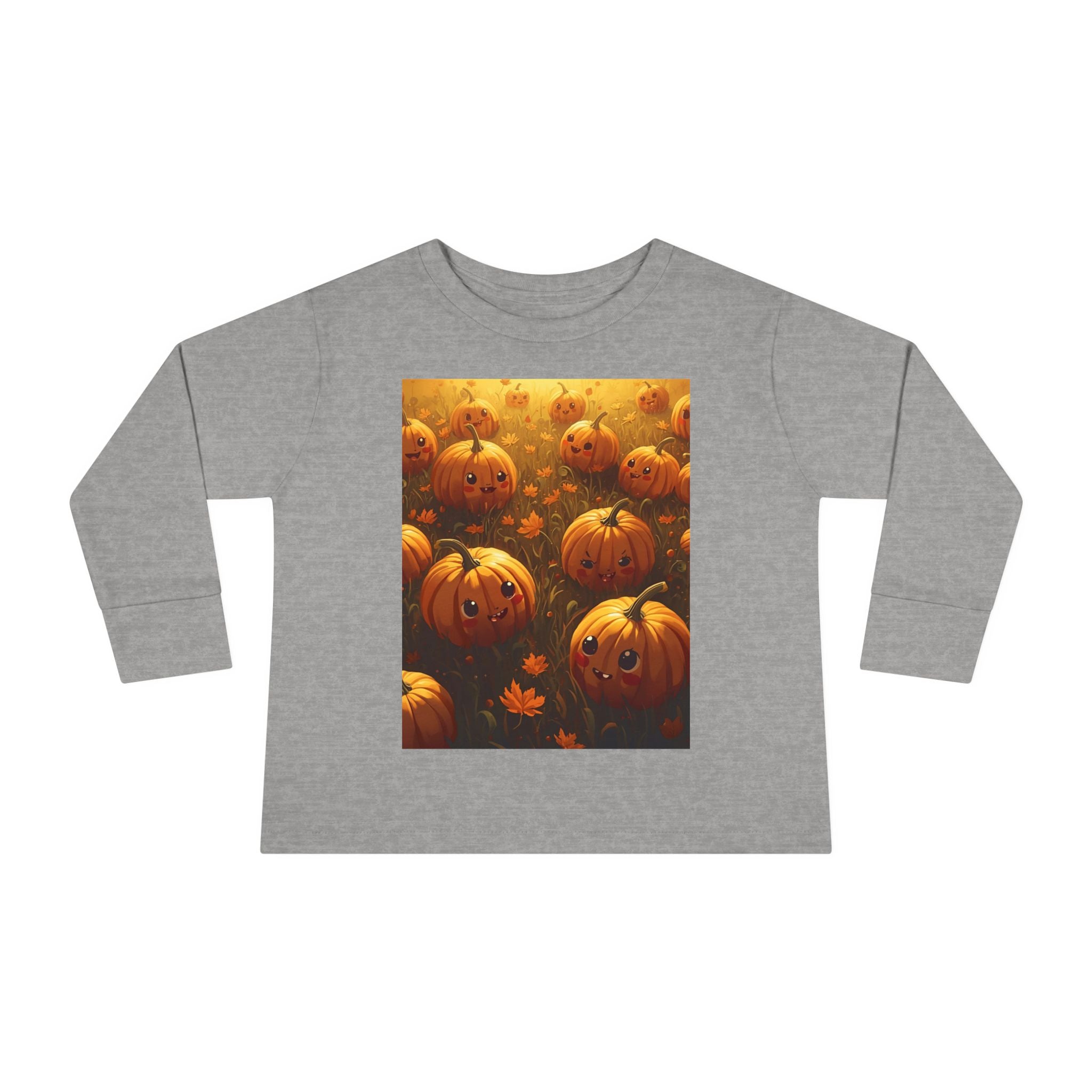 Halloween Pumpkin Toddler Long Sleeve Tee, Cute Fall Shirt, Kids Halloween Costume, Pumpkin Patch, Toddler Gift, Holiday Apparel