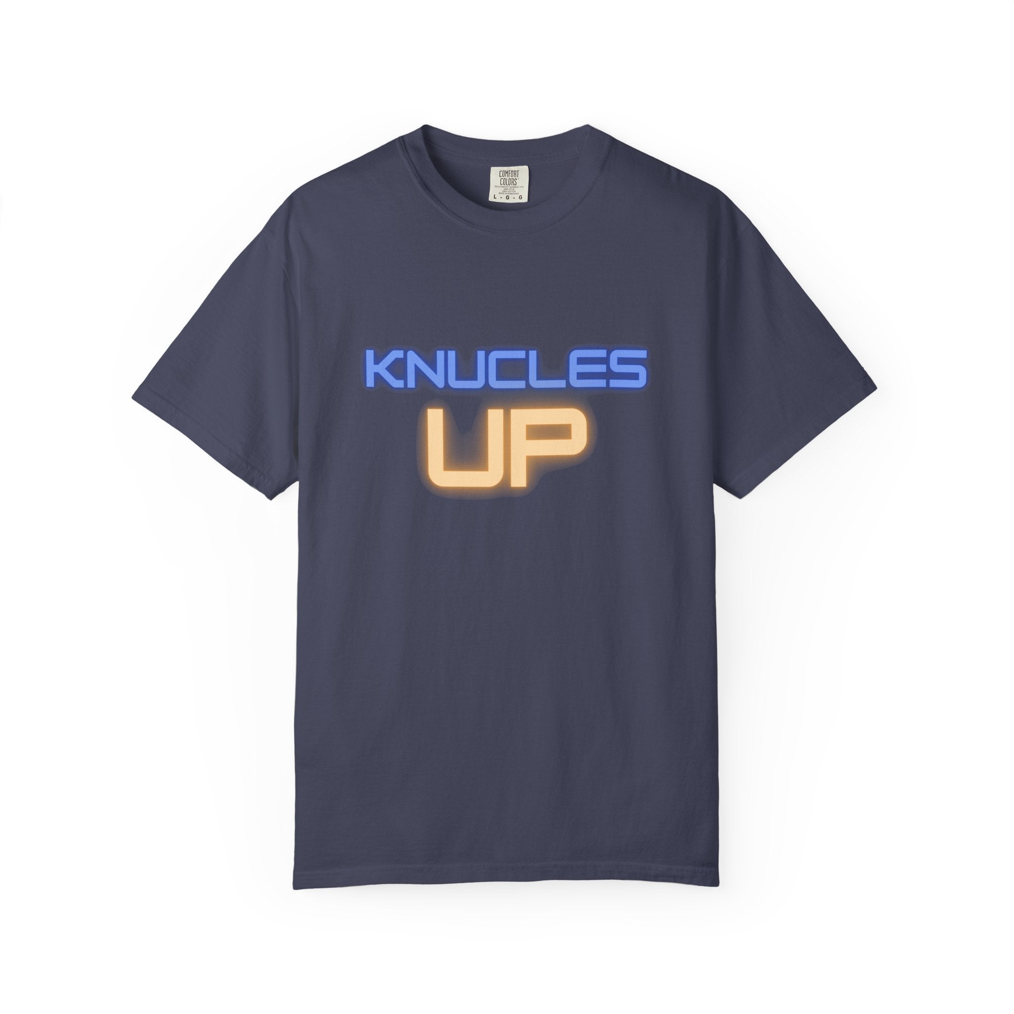 Knuckles Up Unisex Garment-Dyed T-Shirt, Casual Wear, Street Style, Graphic Tee