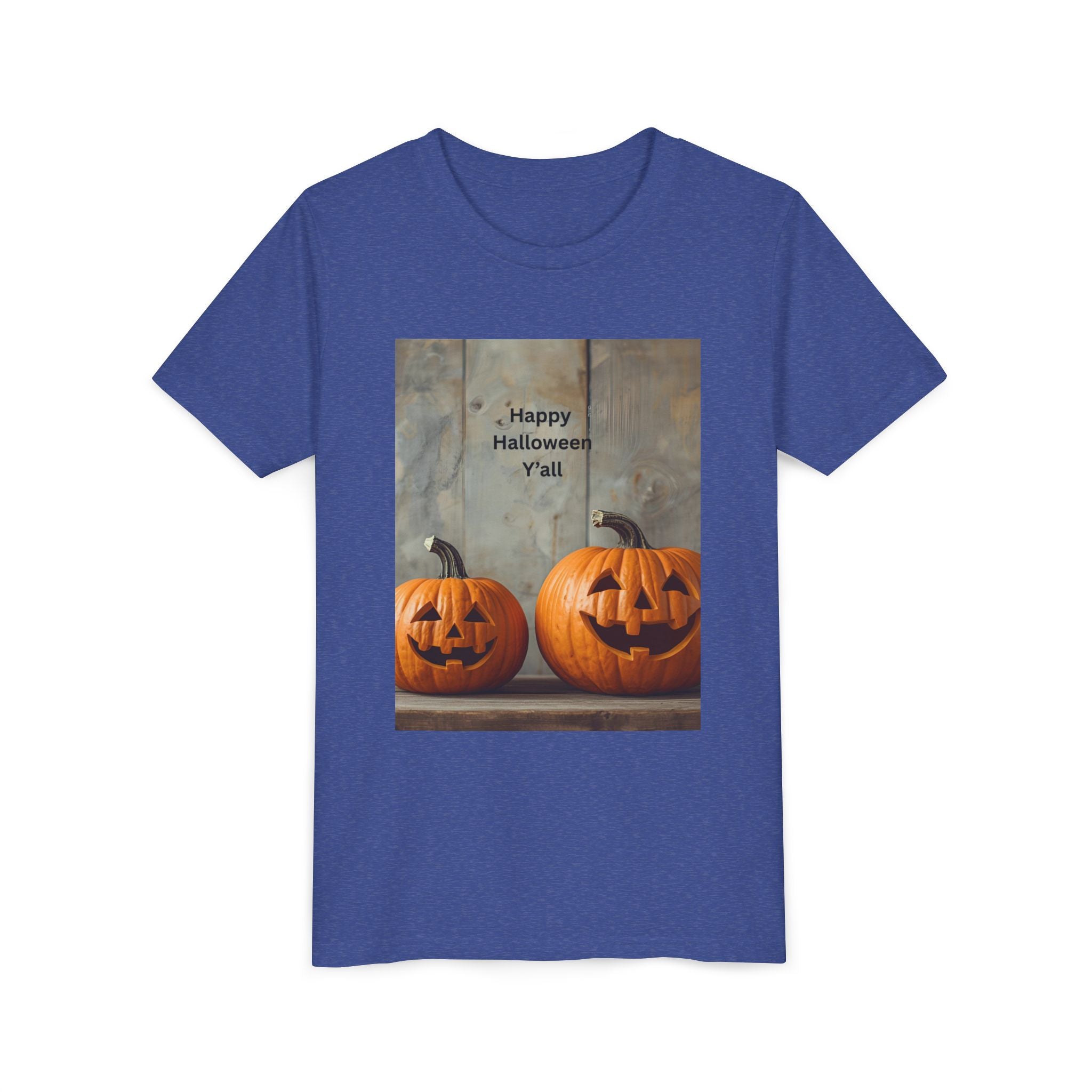Halloween Pumpkin Youth Tee, Spooky Kids Shirt, Pumpkin Graphic Tee, Fall Celebration Gift, Trick or Treat Outfit