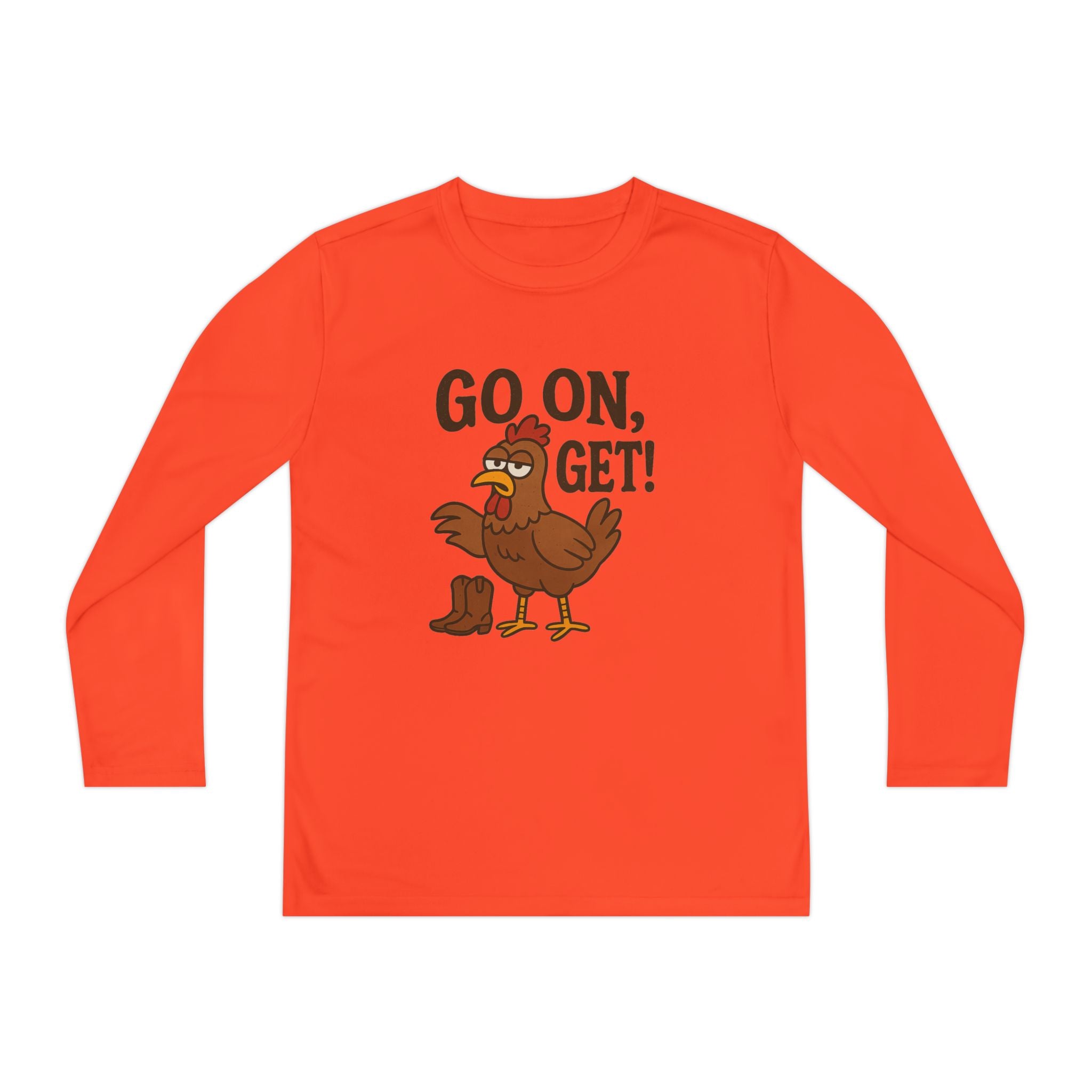 Go On Get Funny Youth Chicken Shirt