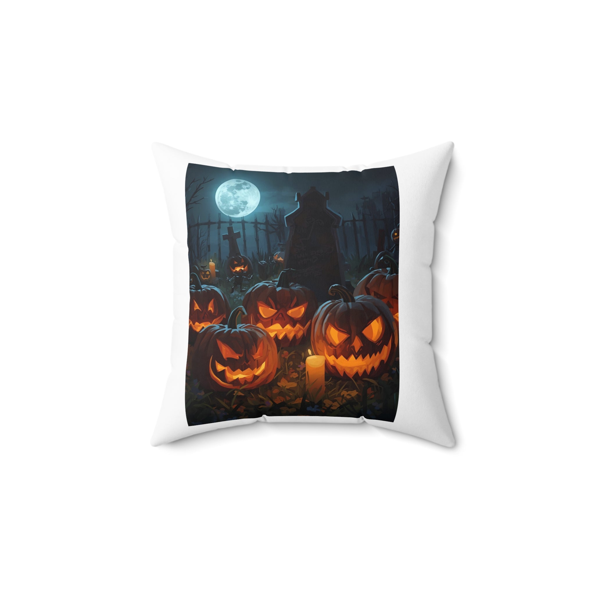 Halloween Pumpkin Decor Pillow, Spooky Cushion for Fall, Autumn Home Accent, Halloween Party Decor, Trick or Treat