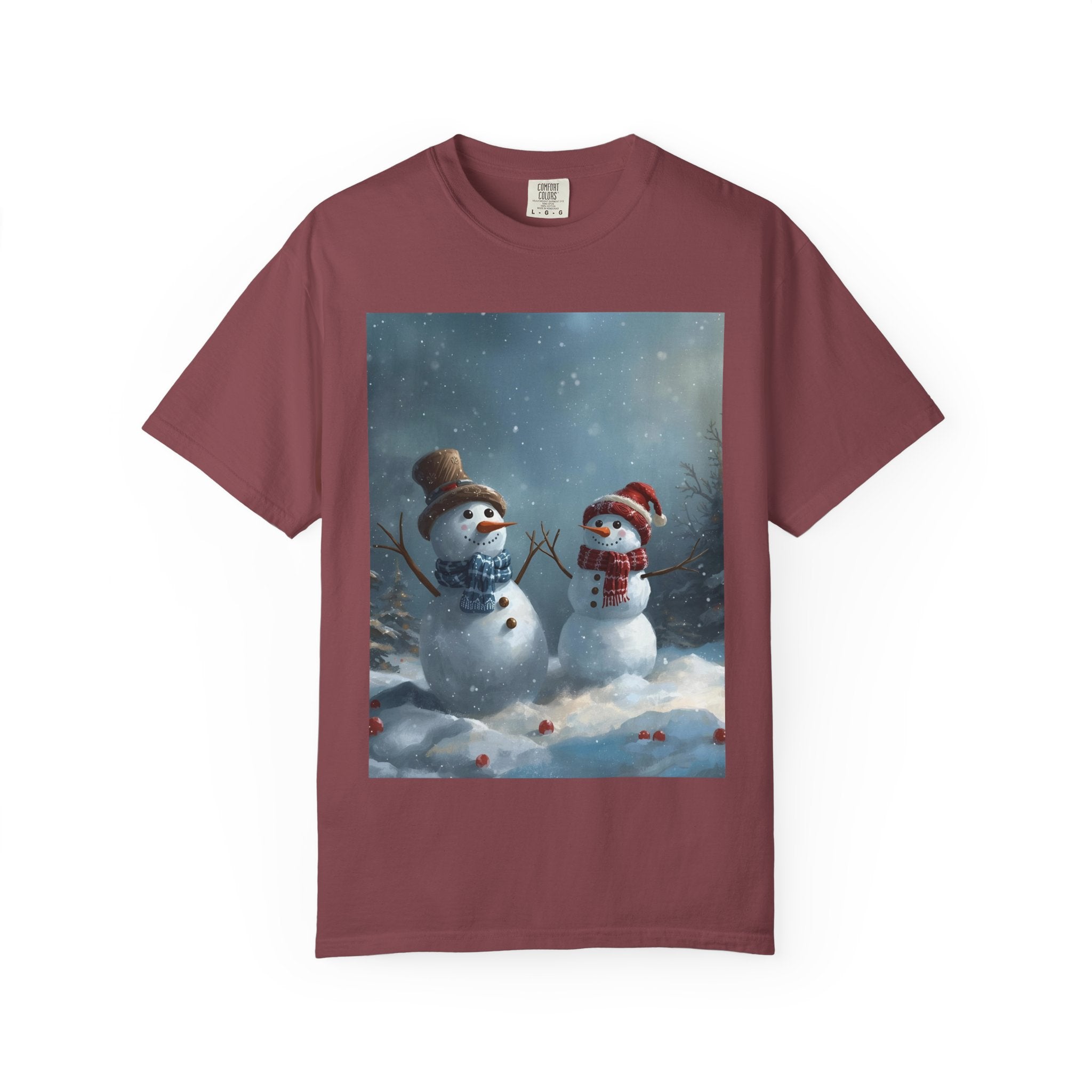 Christmas Winter Snowman T-Shirt, Festive Holiday Tee, Family Holiday Shirt, Cozy Winter Outfit, Seasonal Gift Idea