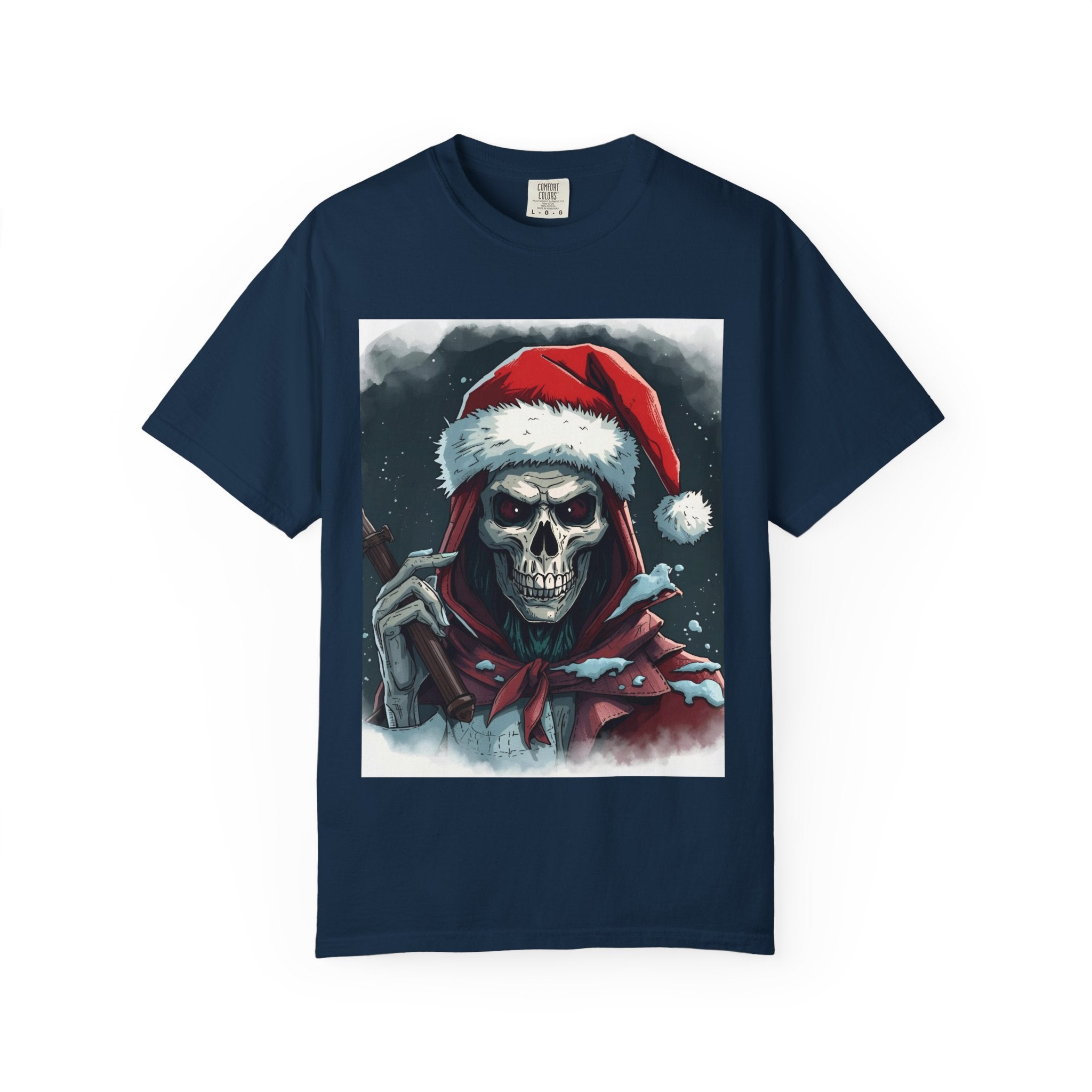 Christmas Skeleton T-Shirt, Unisex Holiday Tee, Funny Graphic Shirt, Unique Gift, Halloween & Christmas Apparel