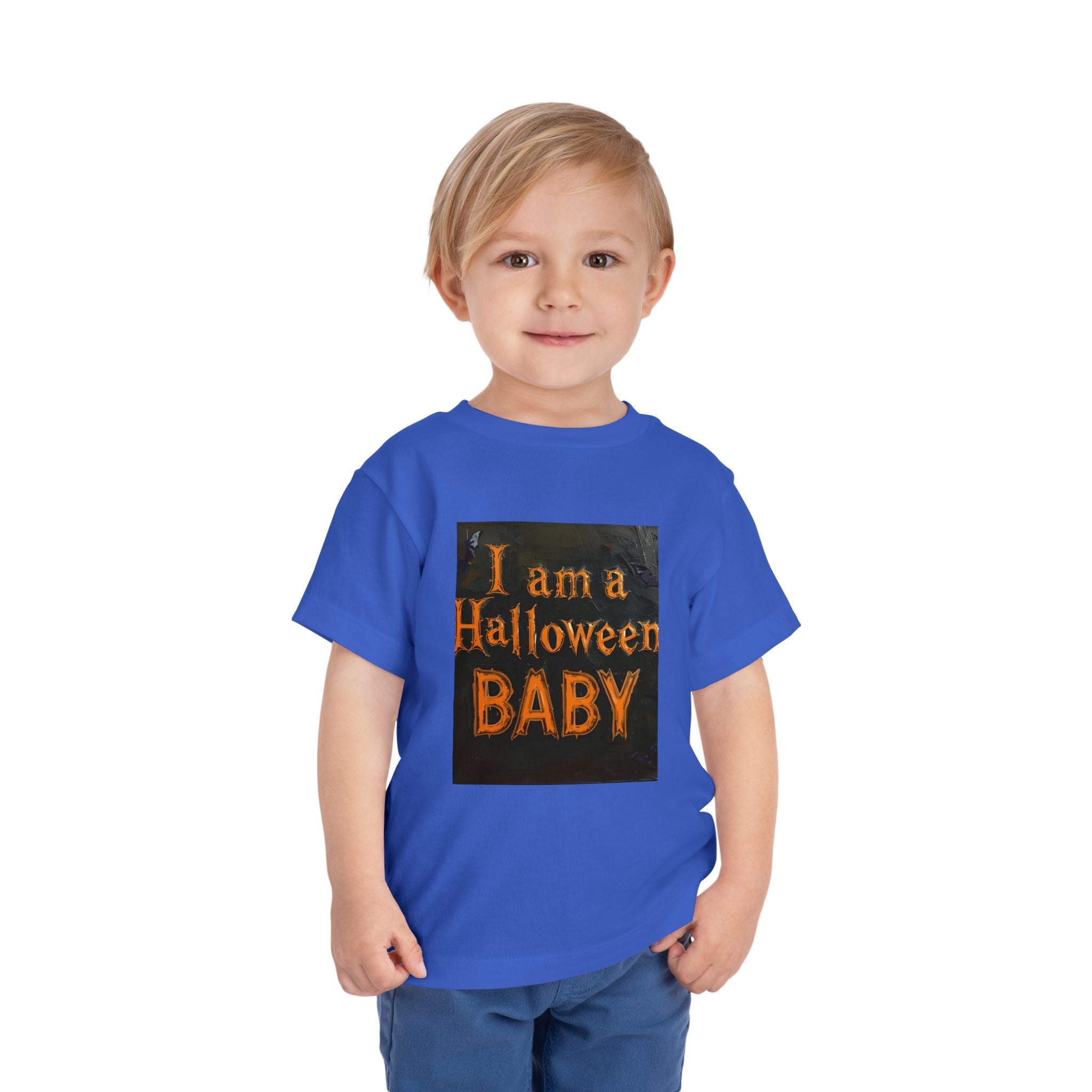 I Am A Halloween Baby Toddler Short Sleeve Tee
