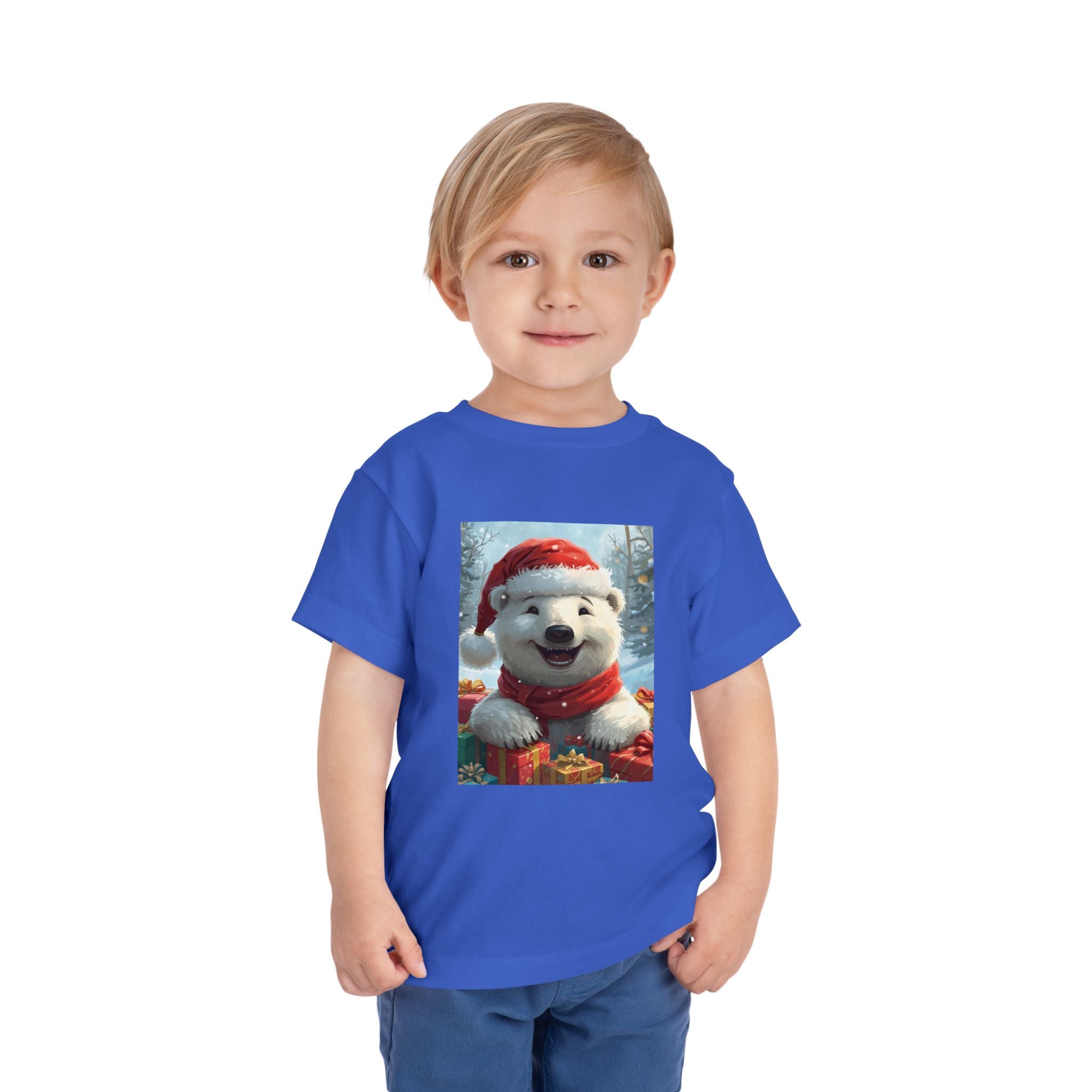 Christmas Bear Toddler Short Sleeve Tee