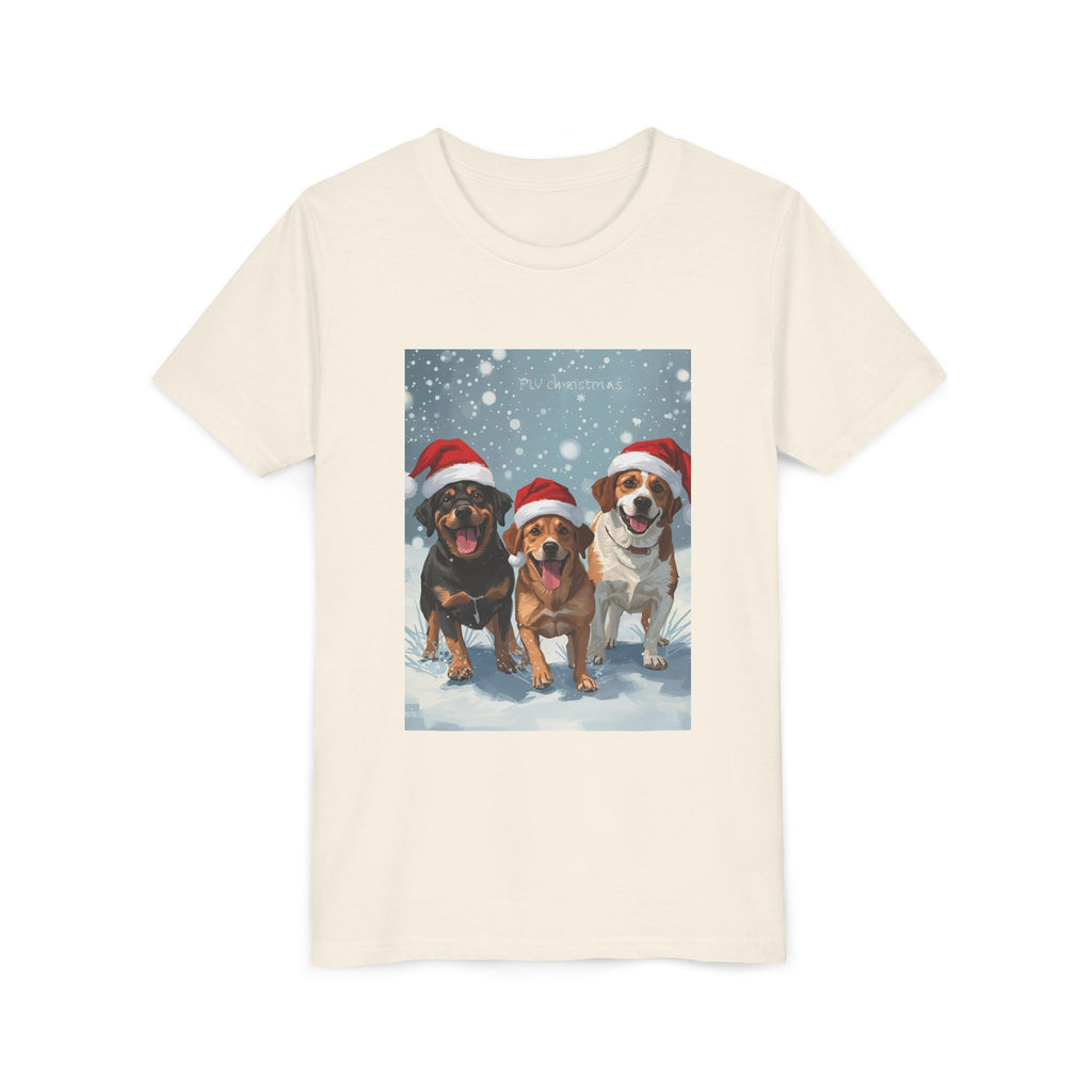 Cute Christmas Dogs Youth Short Sleeve Tee