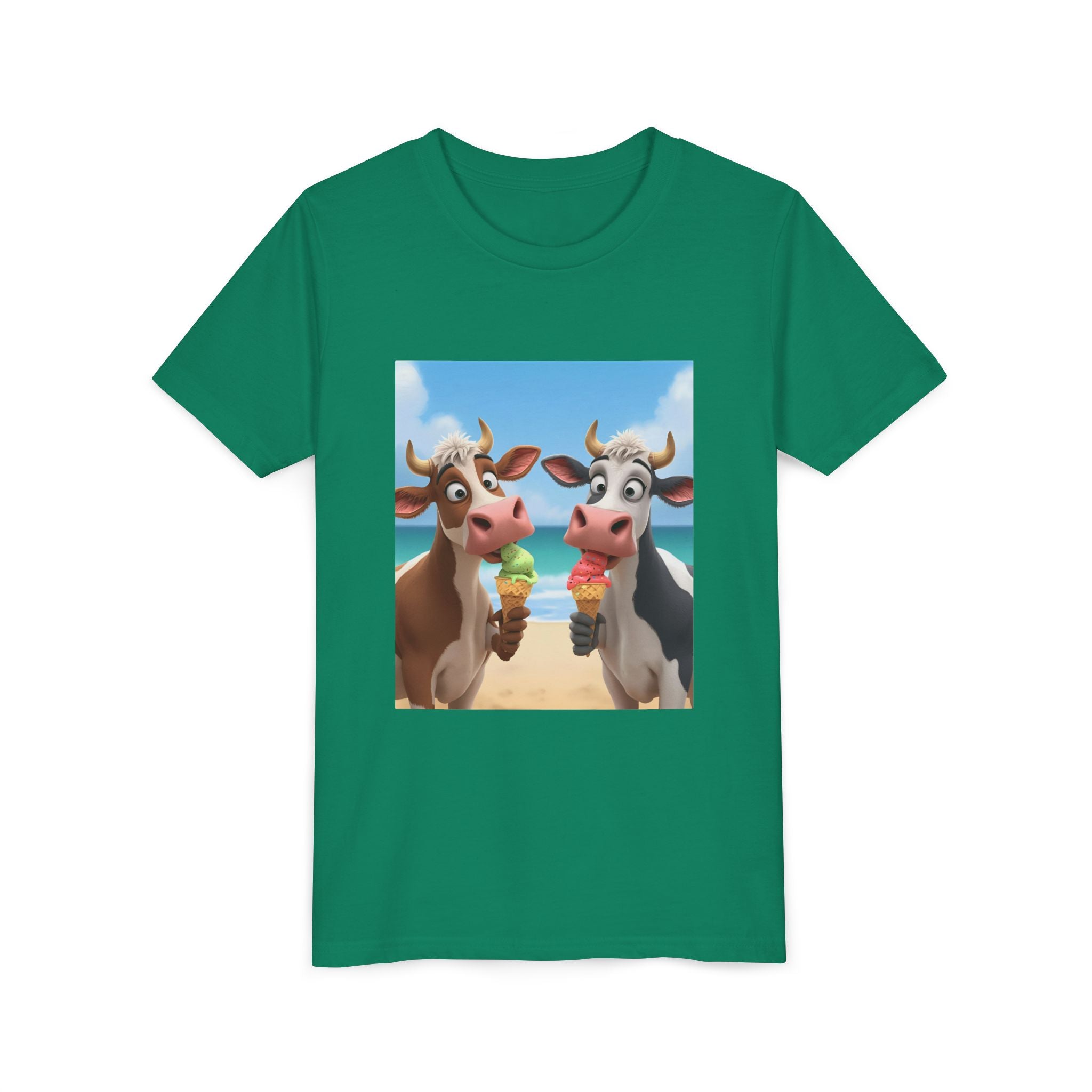 Beachy Cow Youth Short Sleeve Tee