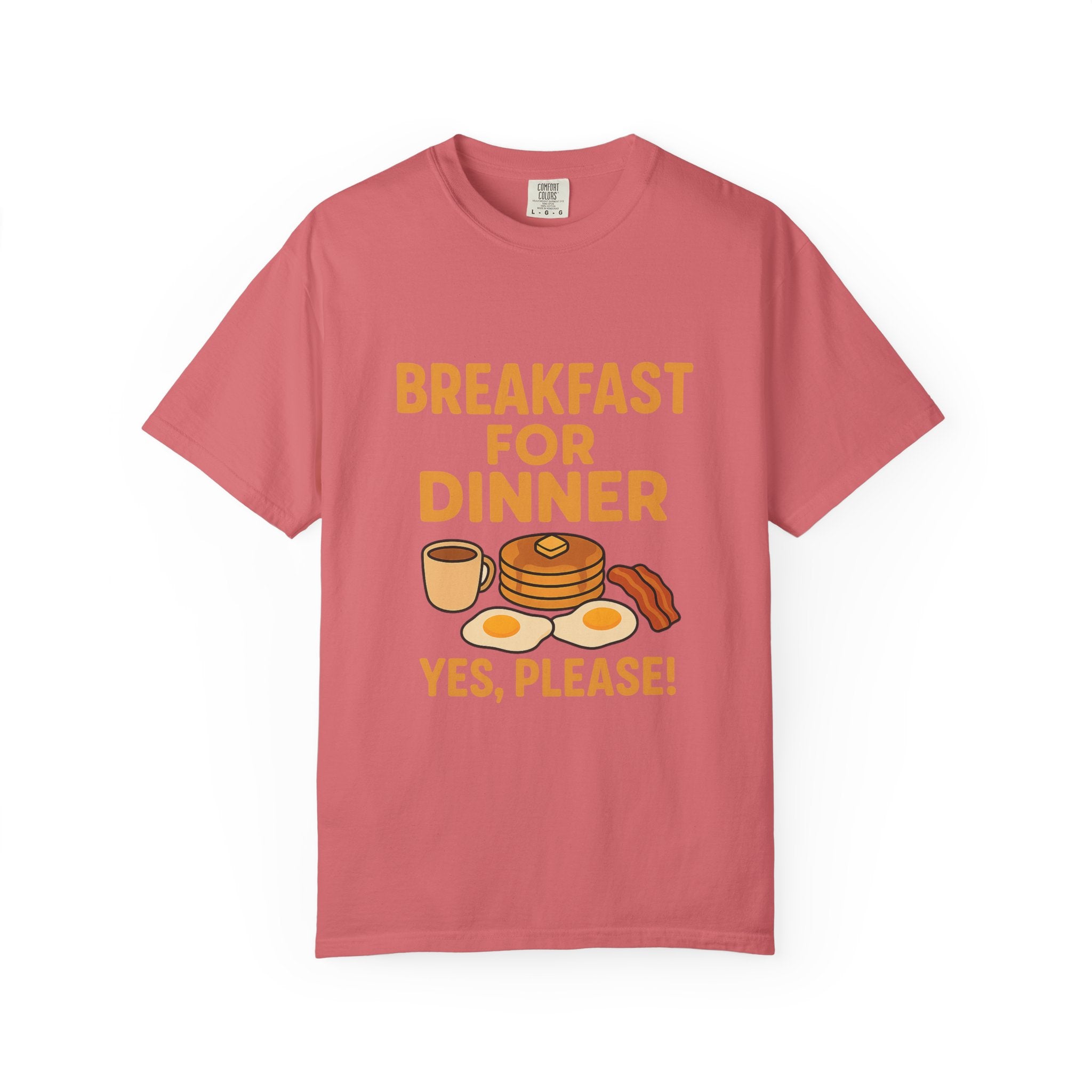 Whimsical Breakfast For Dinner T-Shirt, Foodie Gift, Funny Dinner Shirt, Comfort Wear, Casual Tee for Food Lovers