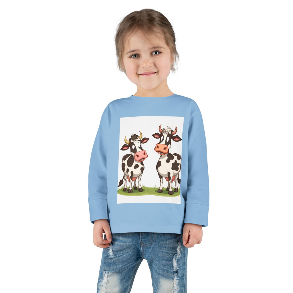 Cute Cows Toddler Long Sleeve Tee