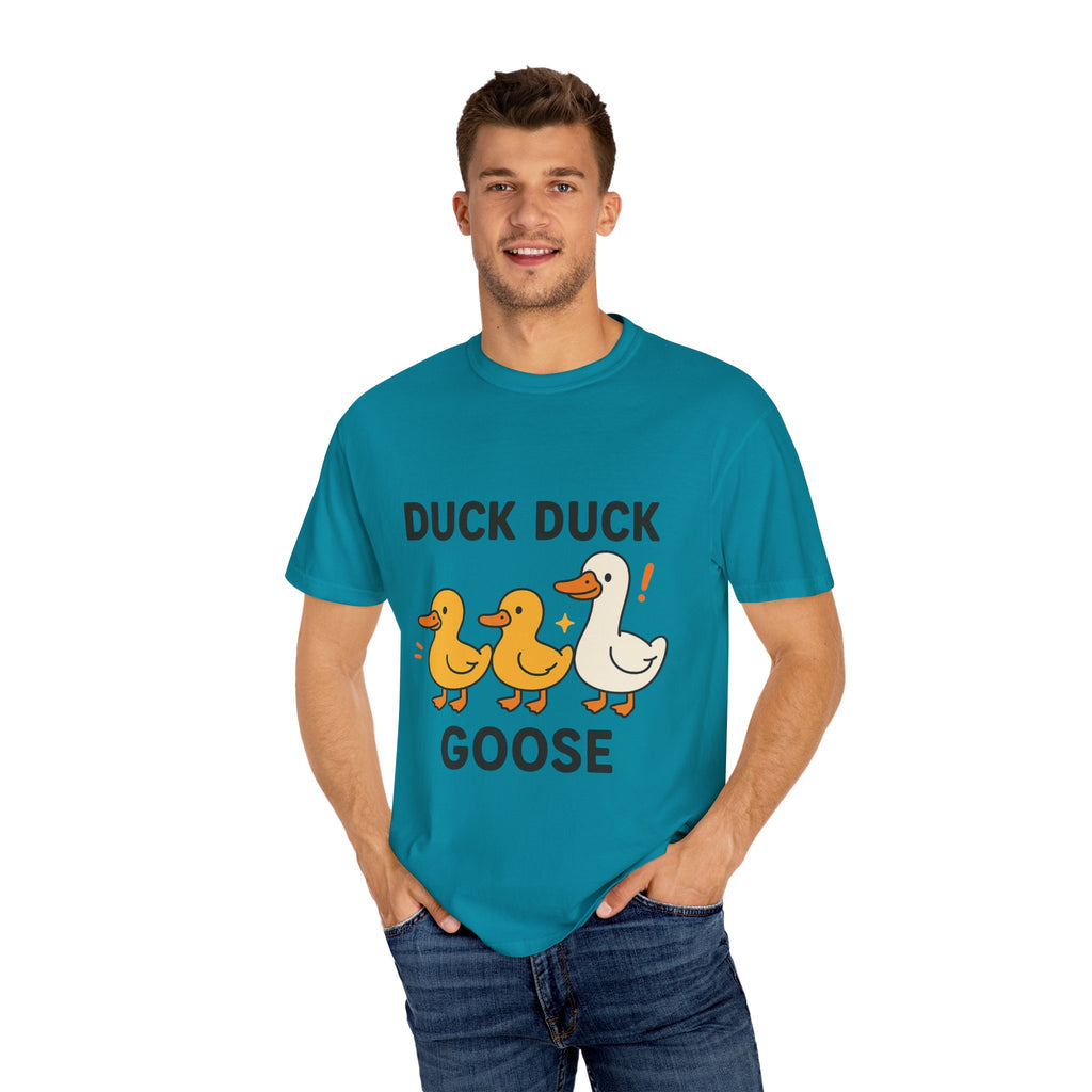 Duck Duck Goose Unisex T-Shirt, Funny Animal Shirt, Cute Gift for Kids, Family Game Night Tee, Everyday Casual Wear, Playful Graphic Top