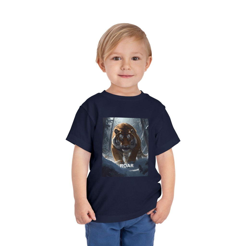 Tiger Roar Snow Toddler Short Sleeve Tee