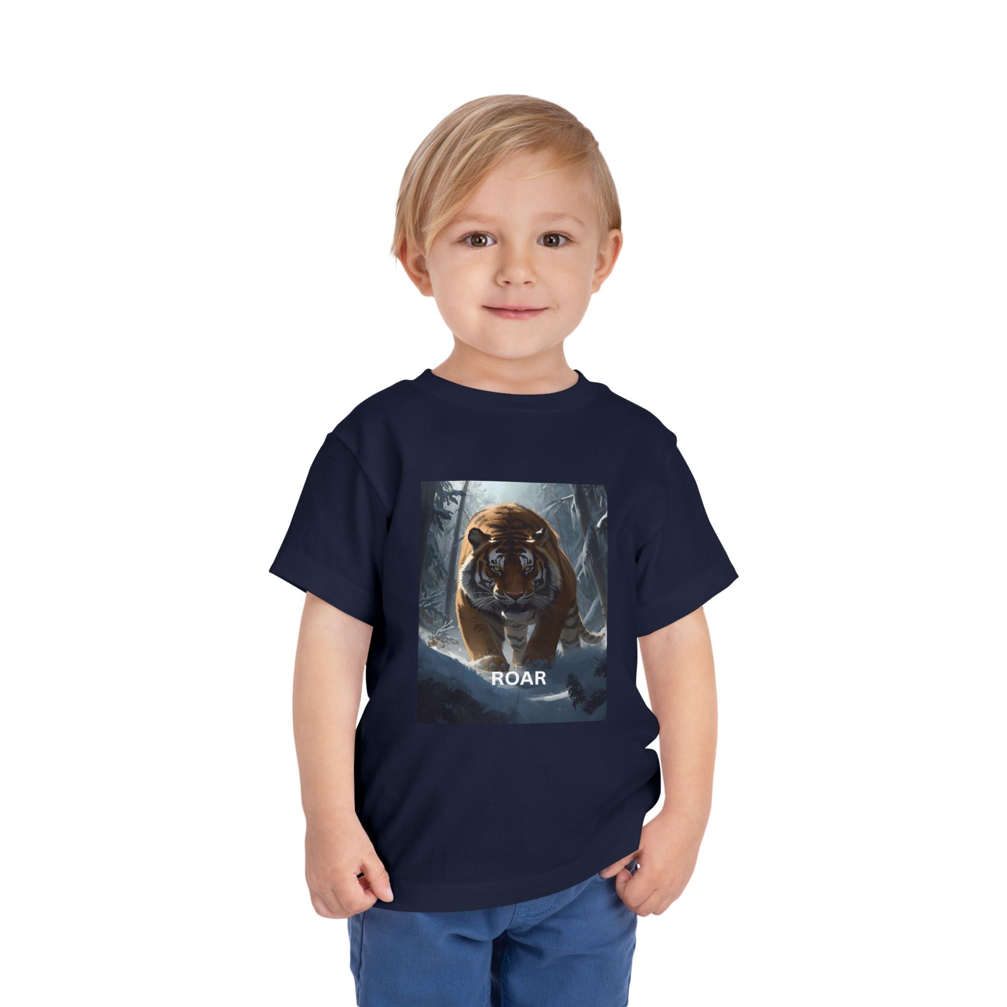 Tiger Roar Snow Toddler Short Sleeve Tee