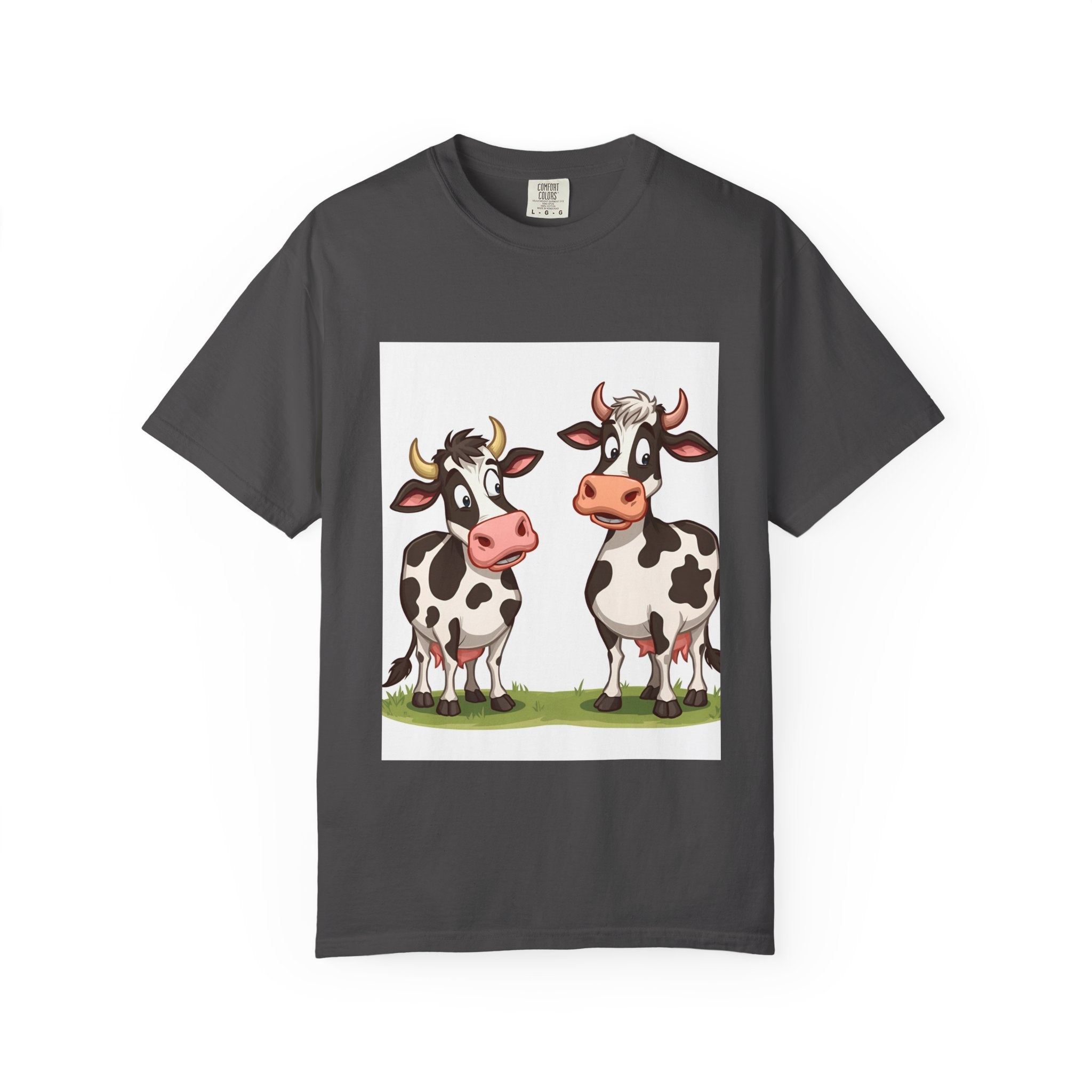Cute Cows Unisex T-Shirt, Cute Cow Graphic Tee, Animal Lover Gift, Casual Wear, Birthday Present, Fun Farm Shirt