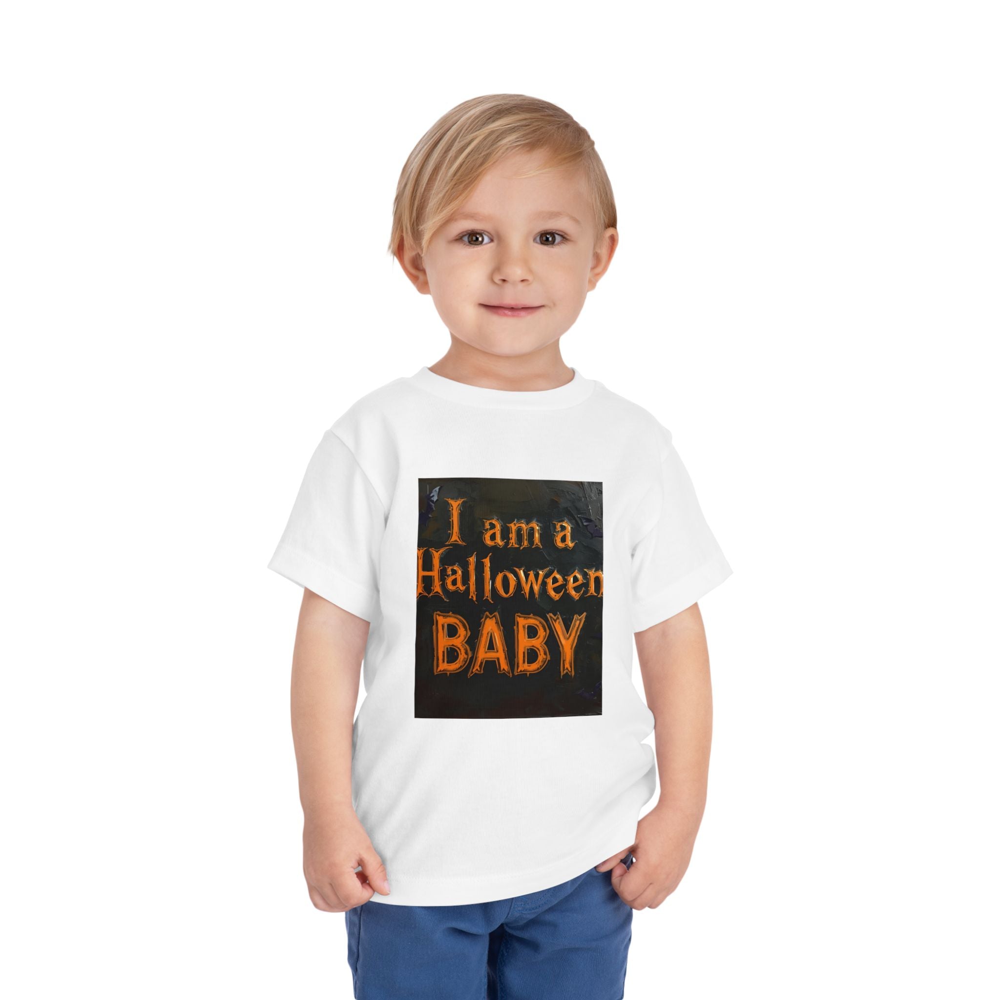 I Am A Halloween Baby Toddler Short Sleeve Tee