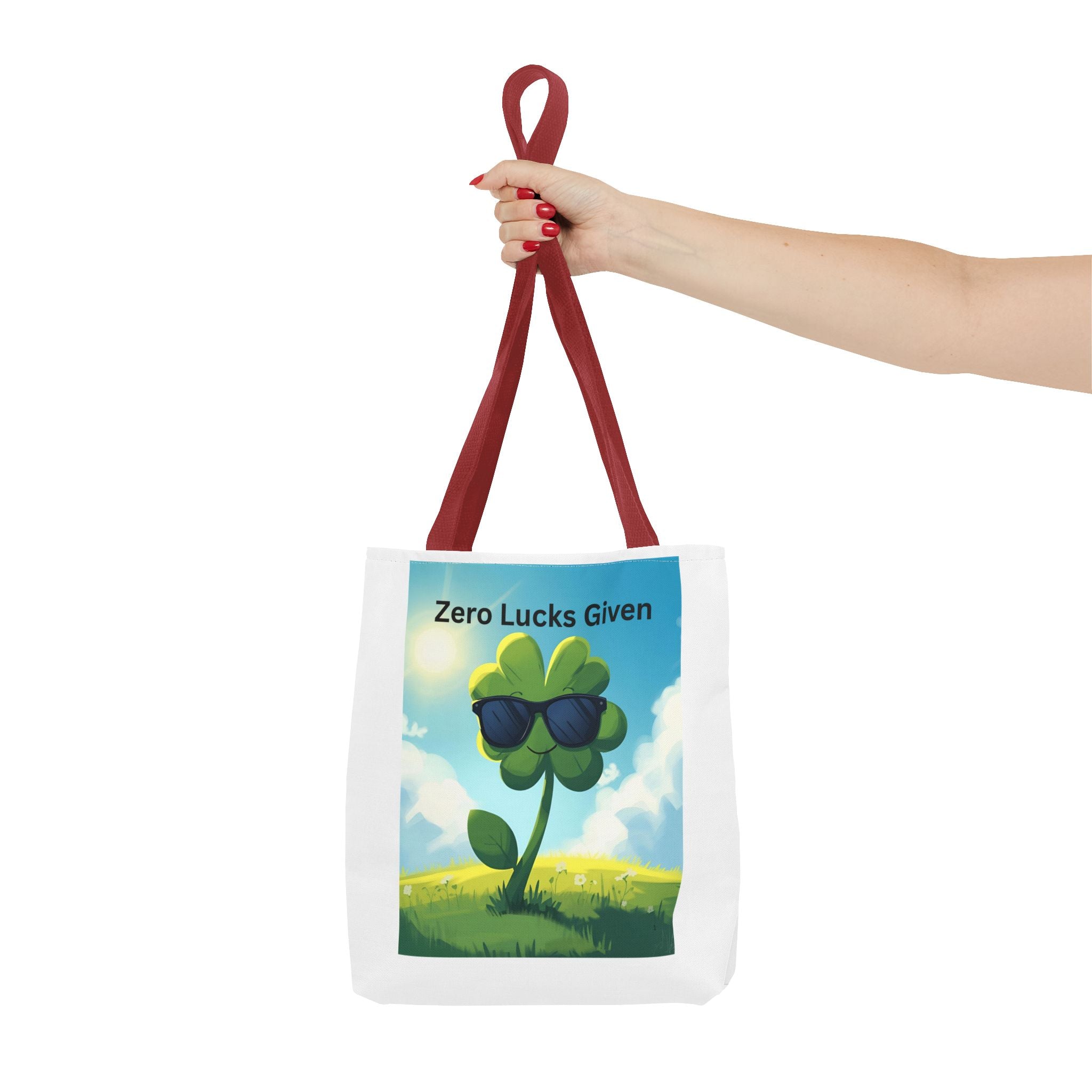 Zero Lucks Given Playful St. Patrick's Day Tote Bag, Fun Canvas Bag for Shoppers, Zero Lucks Given Bag, Gift for Friends, Travel Bag, Everyday Use