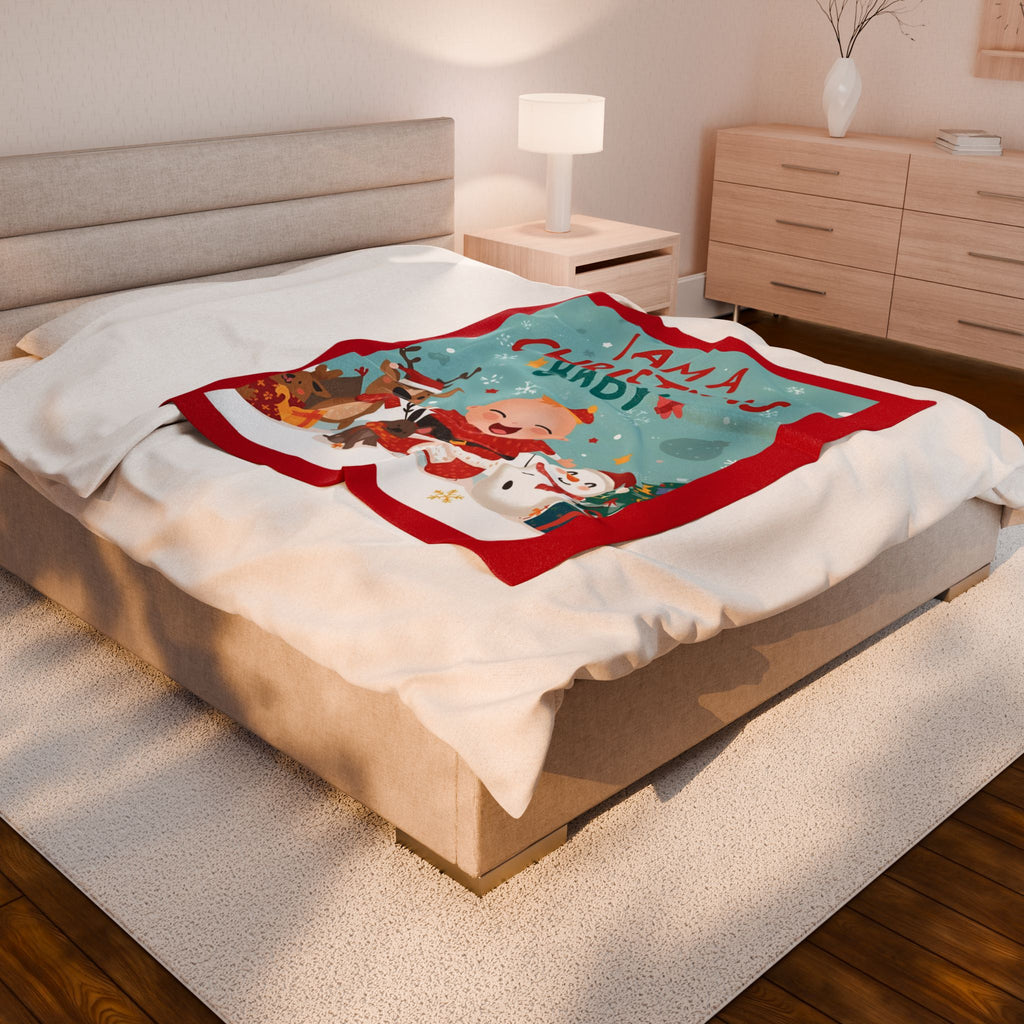 Christmas Velveteen Plush Blanket