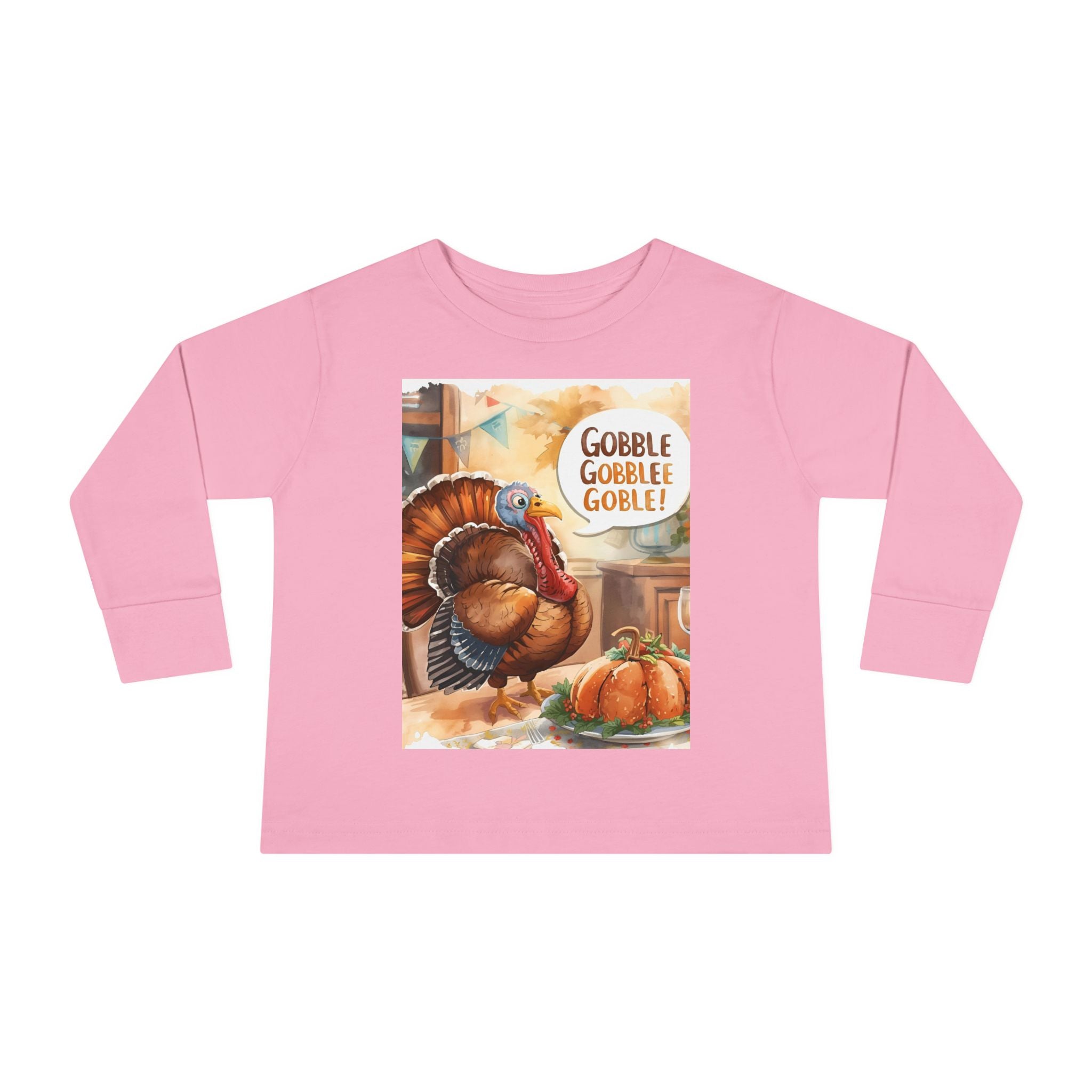 Thanksgiving Turkey Toddler Long Sleeve Tee