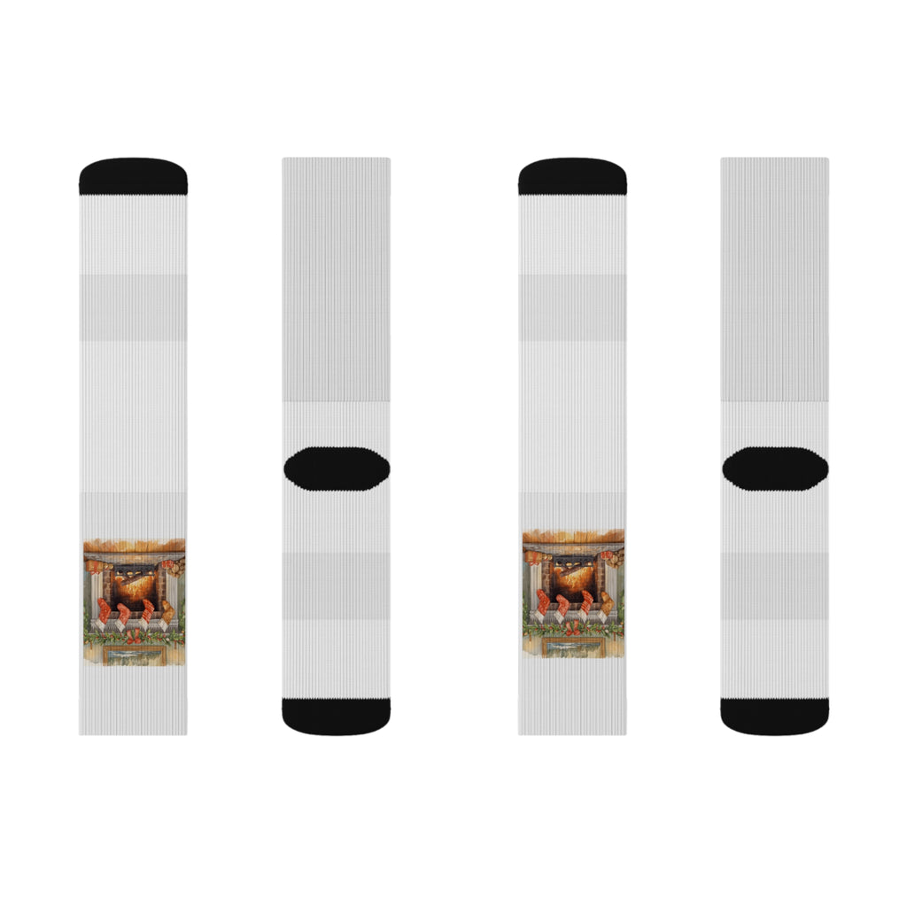 Whimsical Christmas Sublimation Socks