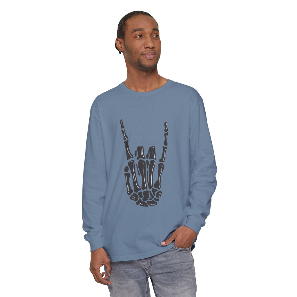 Rock On Unisex Garment-dyed Long Sleeve T-Shirt