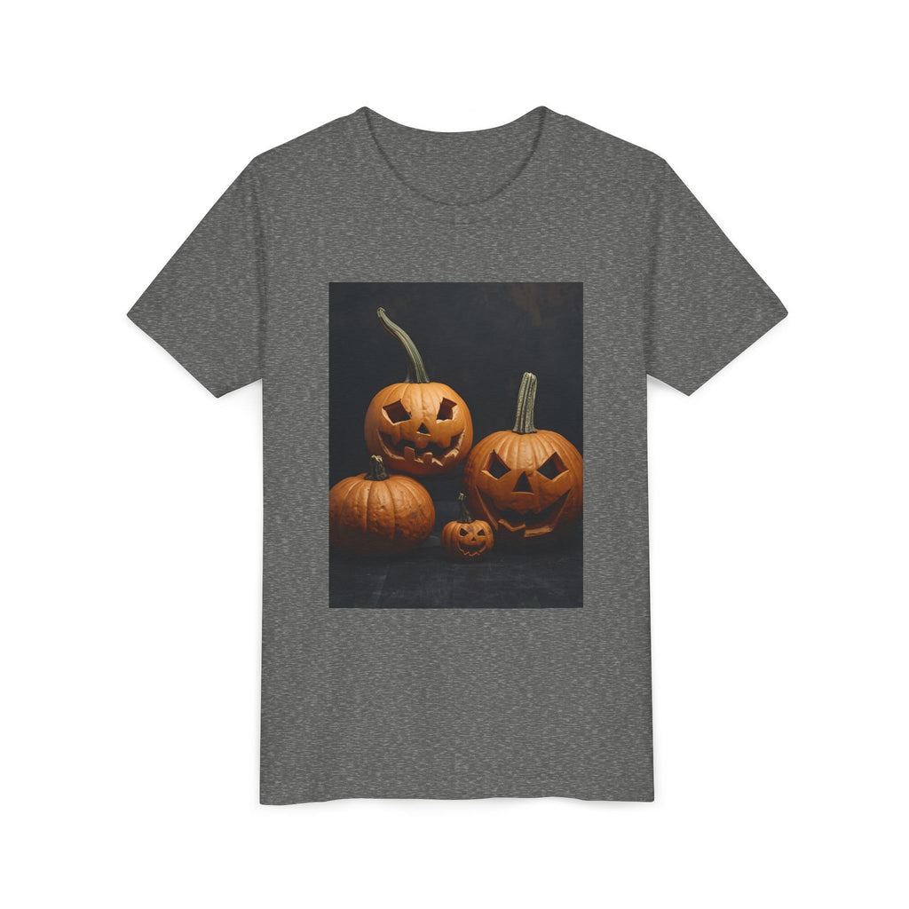 Spooky Halloween Pumpkin Youth Short Sleeve Tee