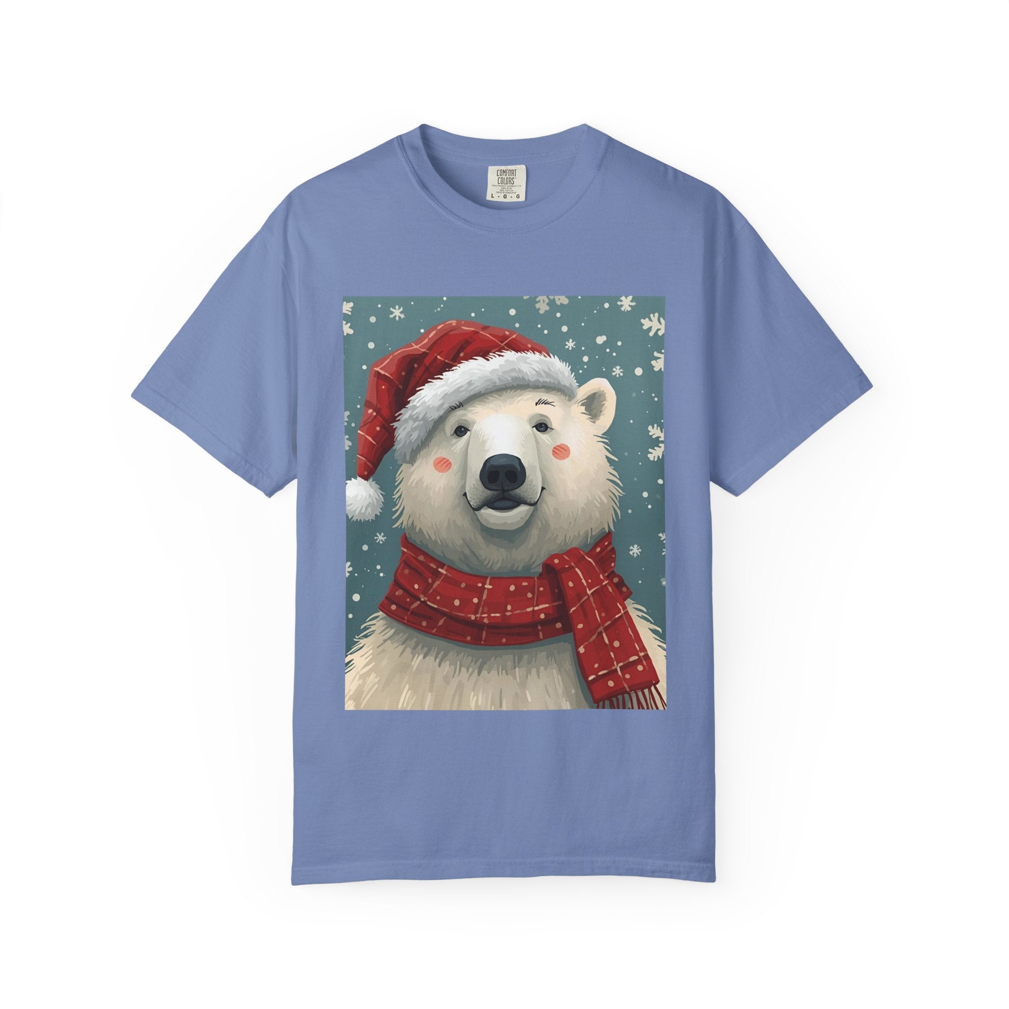 Cozy Christmas Polar Bear T-Shirt, Christmas Tee, Winter Apparel, Holiday Shirt, Gift Idea, Unisex Graphic Tee