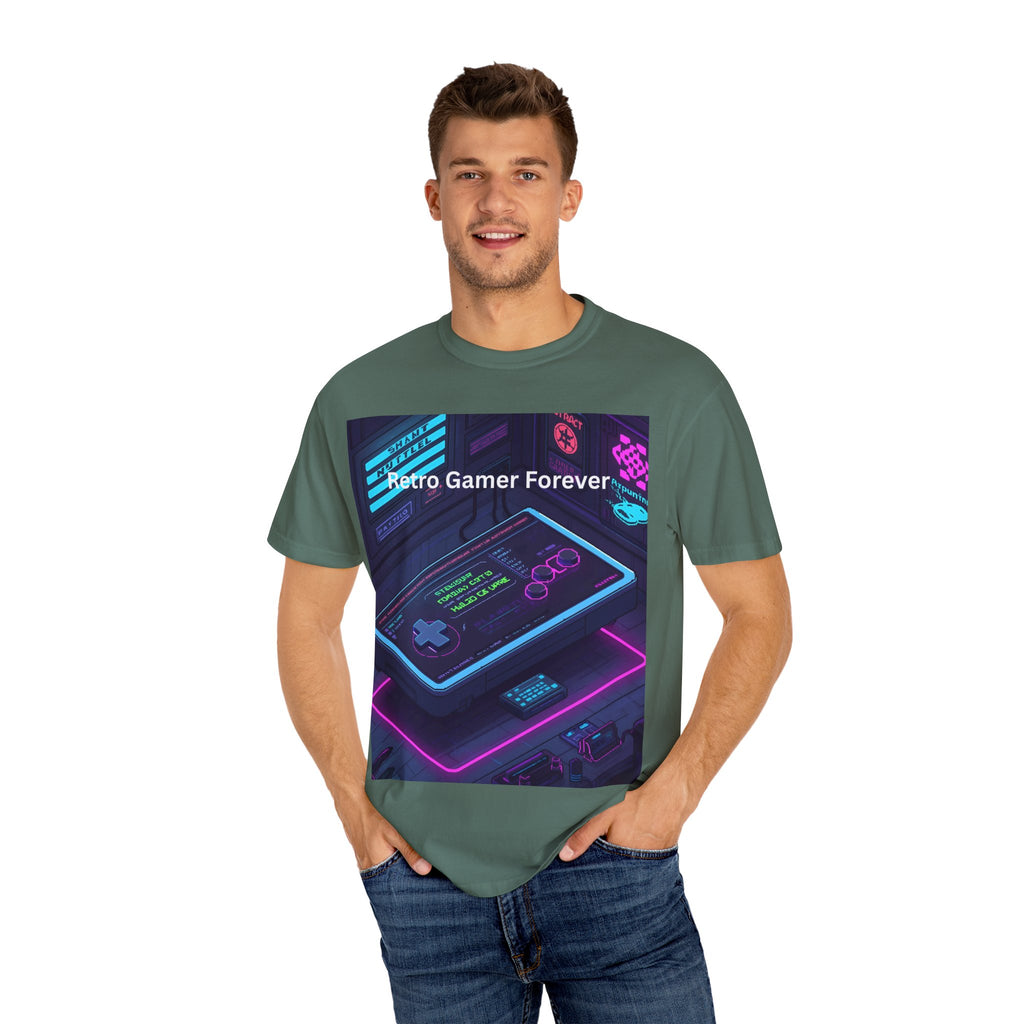 Retro Game Controller Unisex Garment-Dyed T-shirt