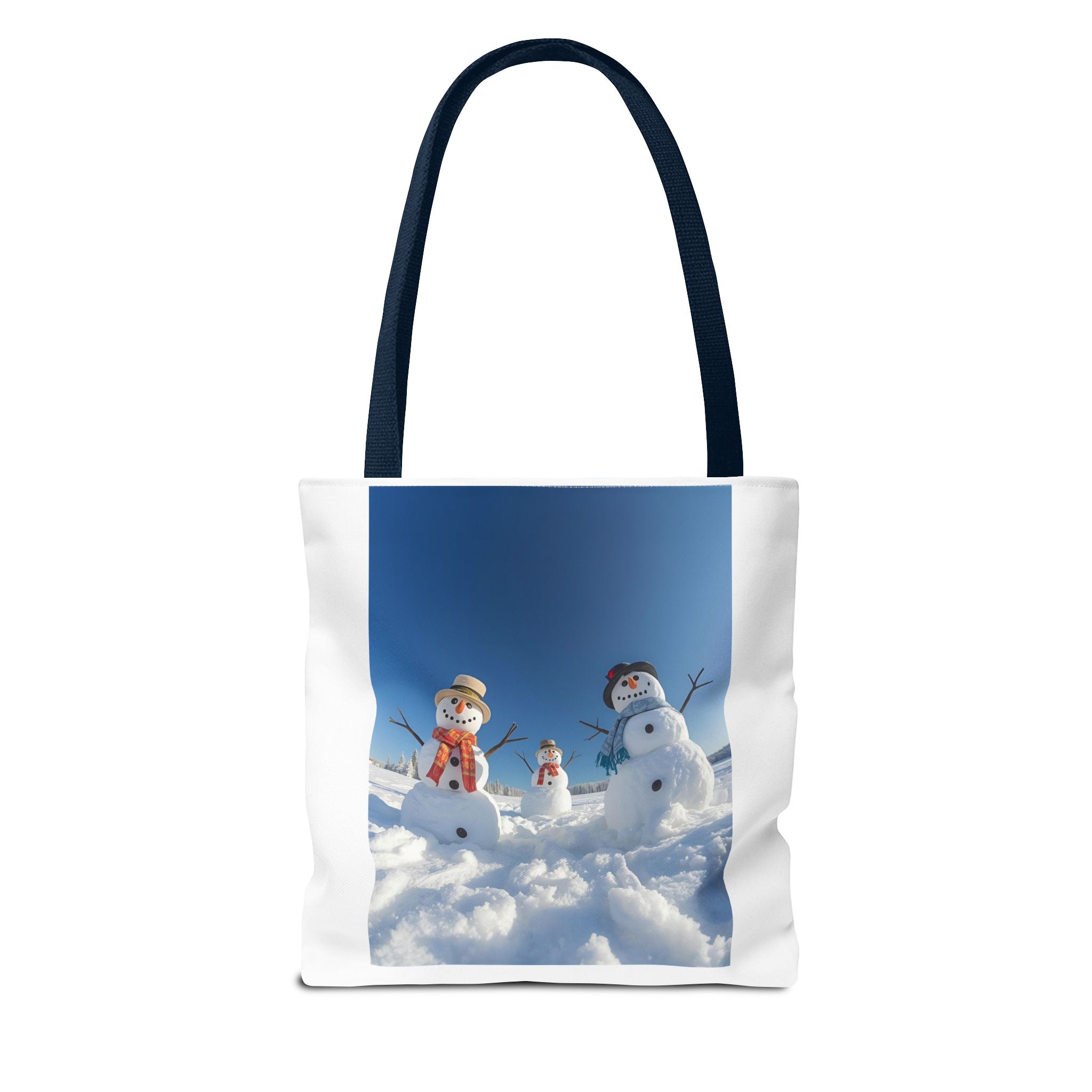 Festive Christmas Snowman Family Tote Bag (AOP)