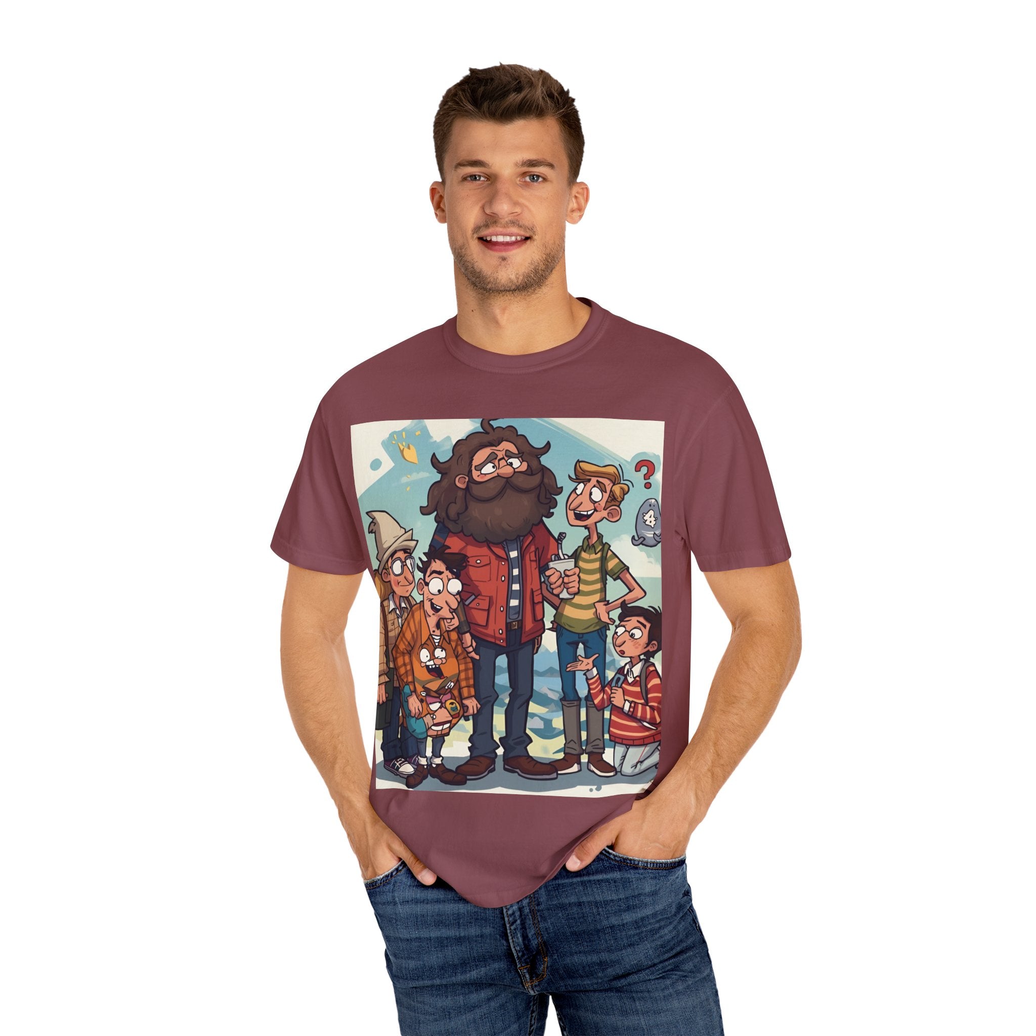 Charming Cartoon Graphic Tee, Fun Unisex T-shirt for Casual Wear, Unique Gift Ideas for Holidays, Family Gatherings, Cartoon Lovers, [...]