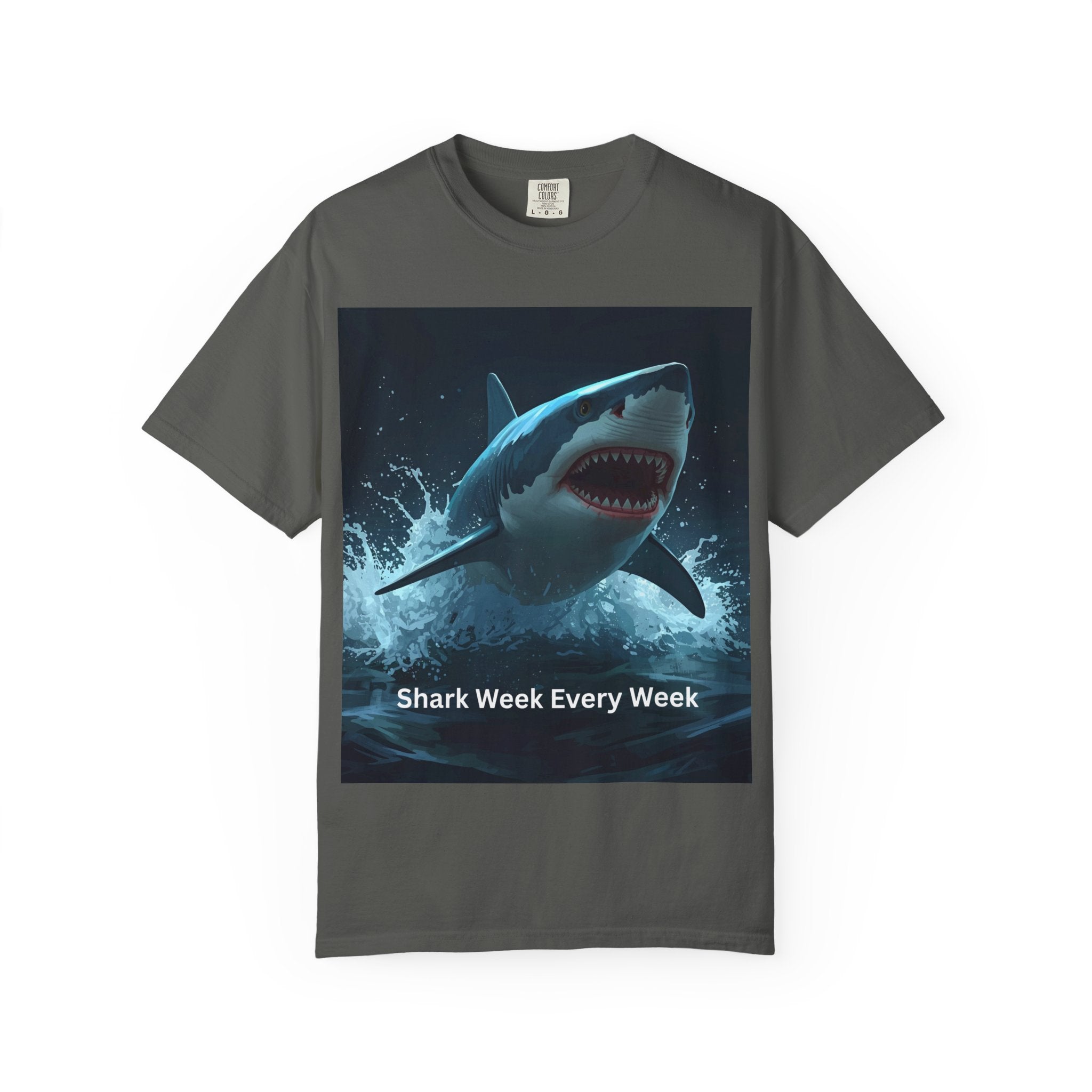 Shark Week T-Shirt, Unisex Casual Tee, Ocean Lover Gift, Summer Apparel, Marine Life Shirt, Beachwear